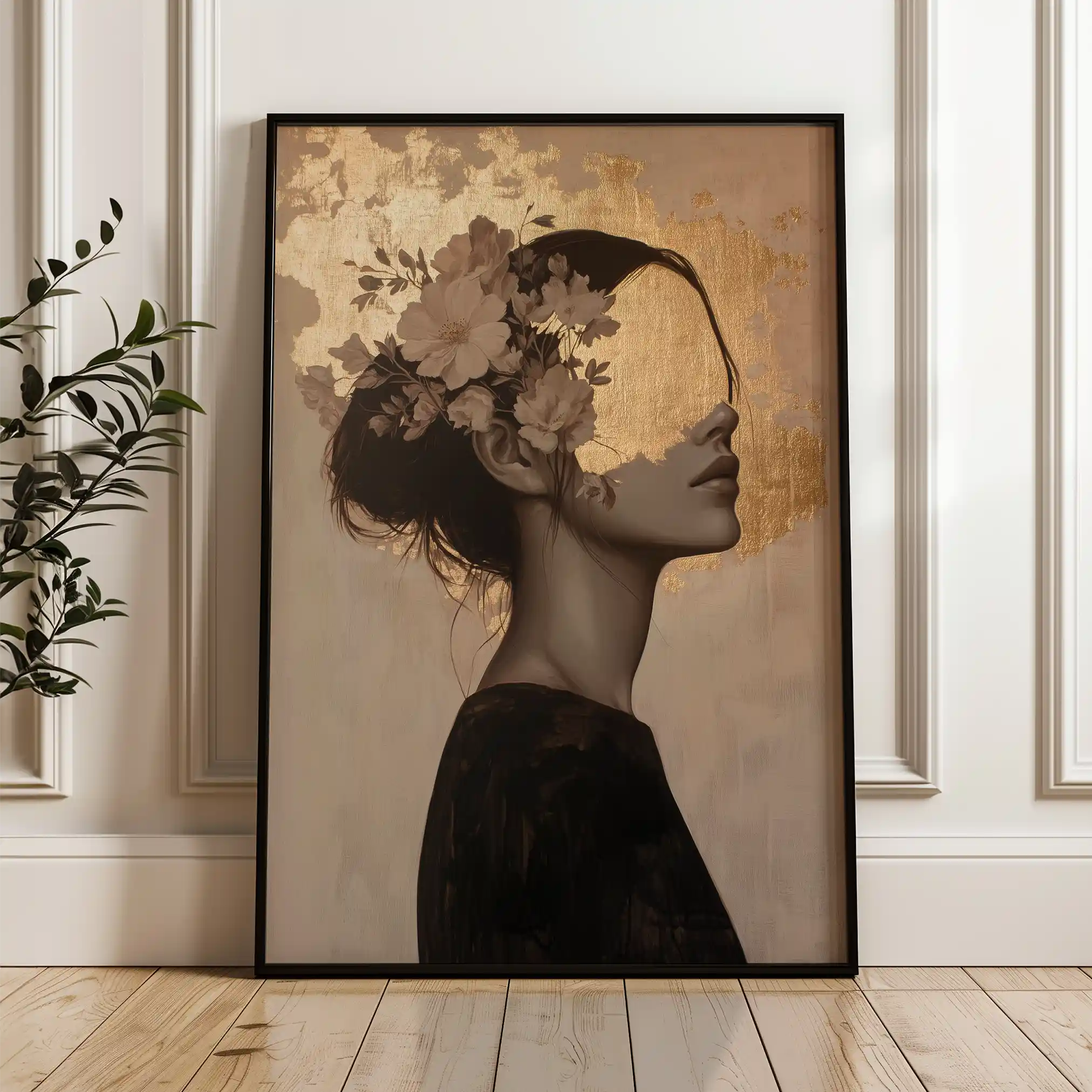 Portrait 223 Canvas Art 90 x 60 cm / Stretched on hidden frame