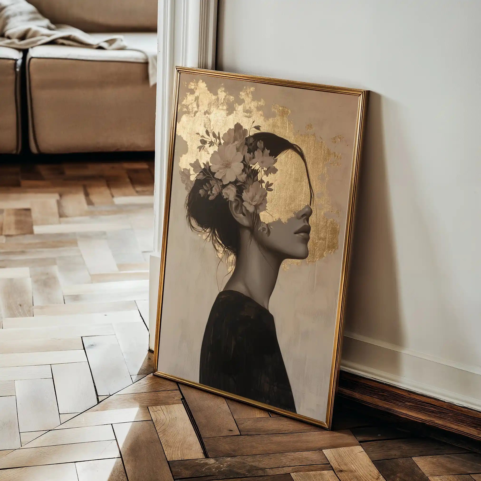 Portrait 223 Canvas Art 90 x 60 cm / Stretched on hidden frame