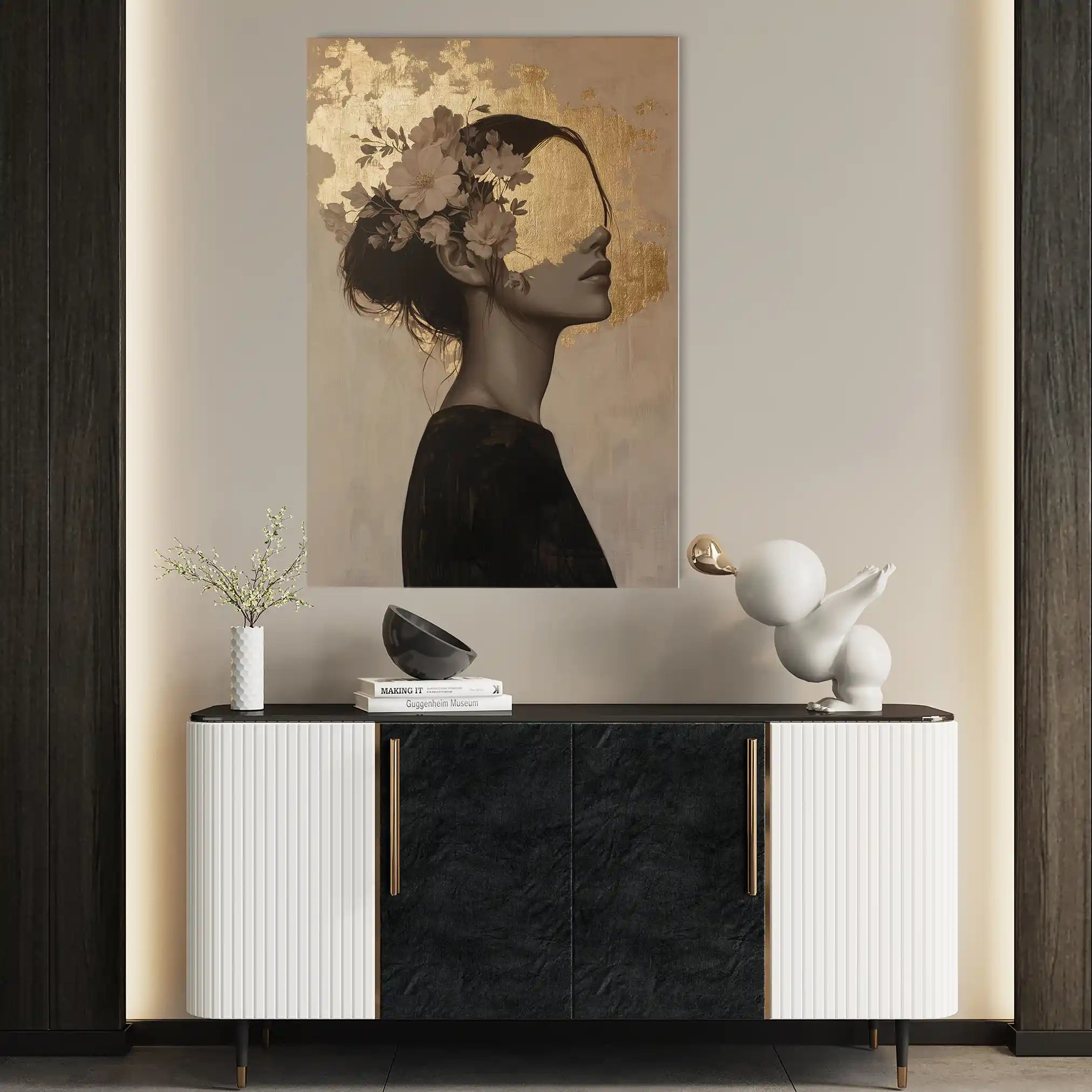 Portrait 223 Canvas Art 90 x 60 cm / Stretched on hidden frame