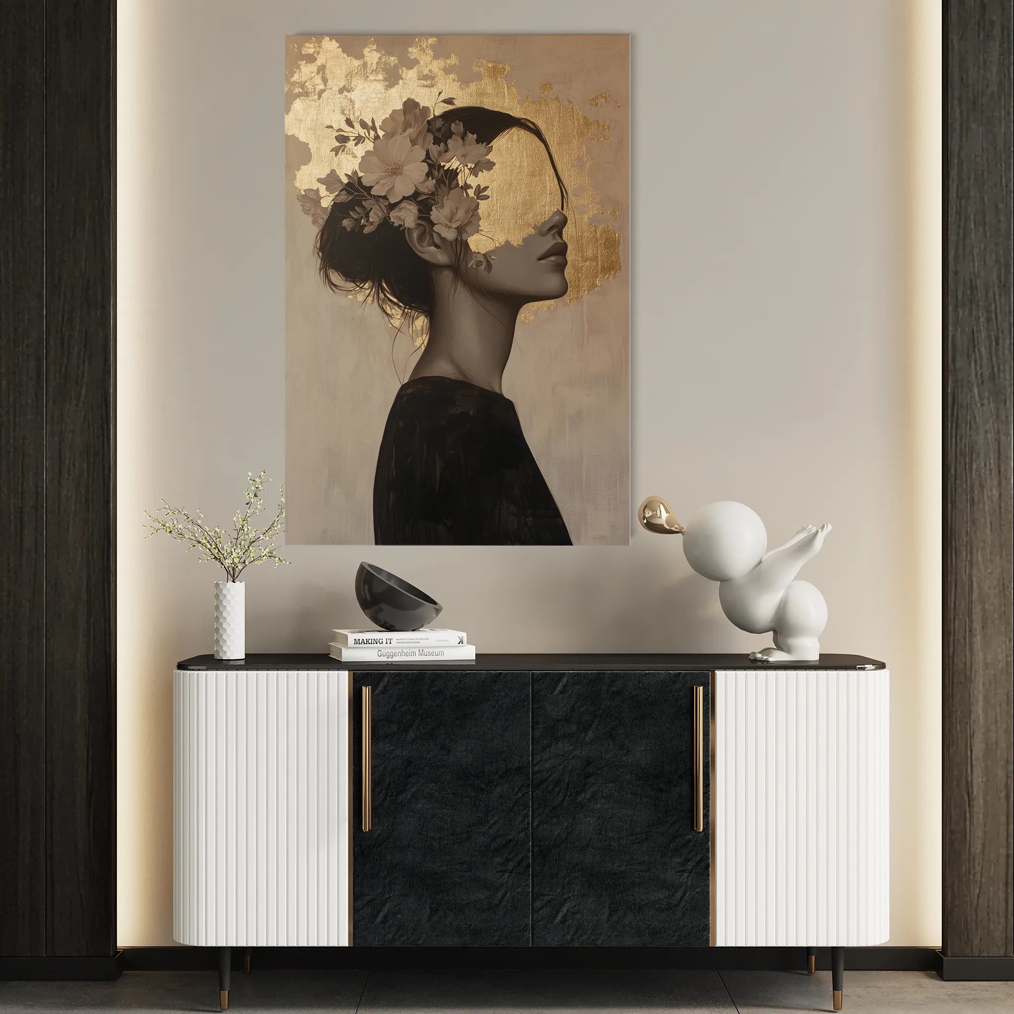 Portrait Canvas Wall Art WAD223-P 90 x 60 cm / Stretched on hidden frame
