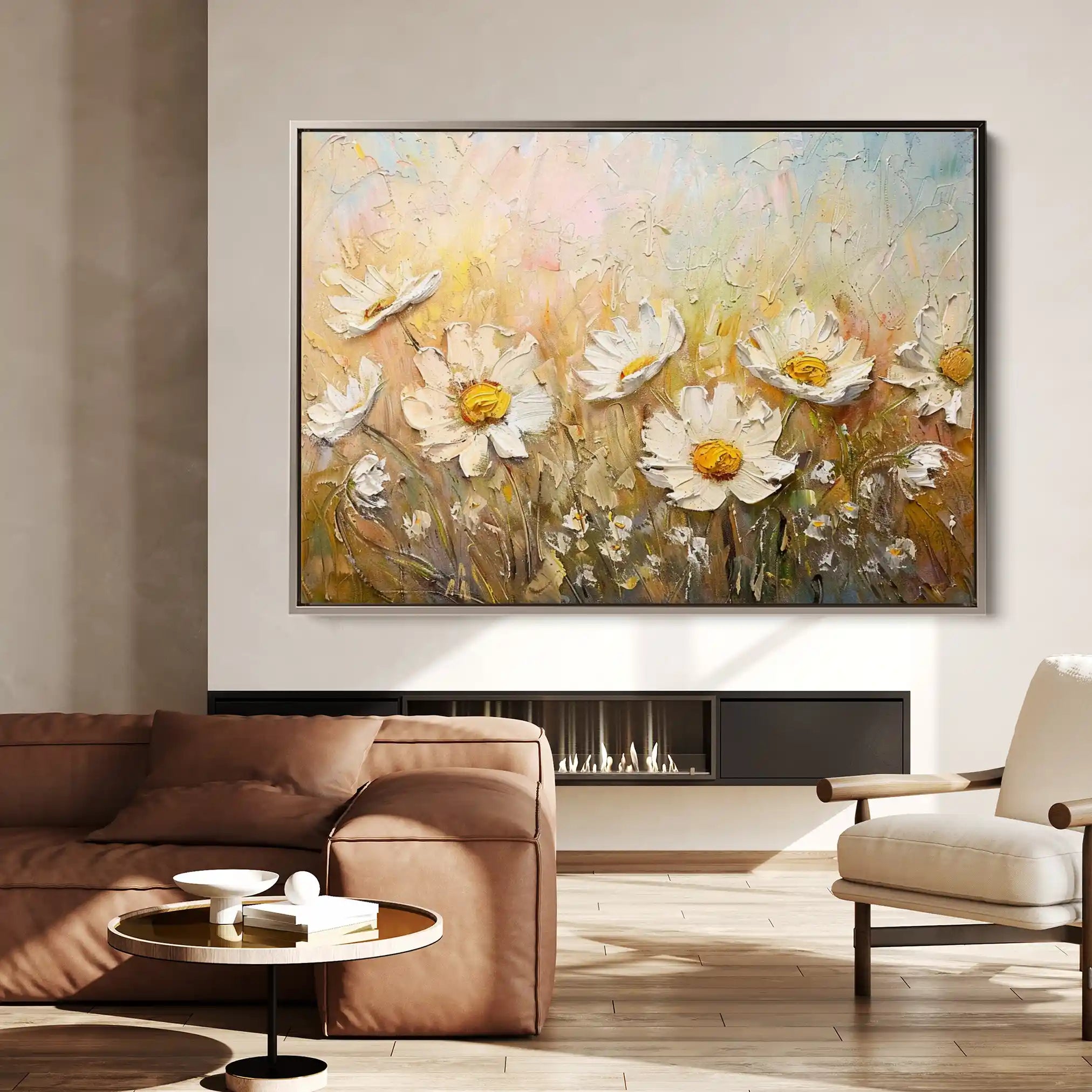 Floral Canvas Wall Art WAD224-F 90 x 60 cm / Stretched on hidden frame
