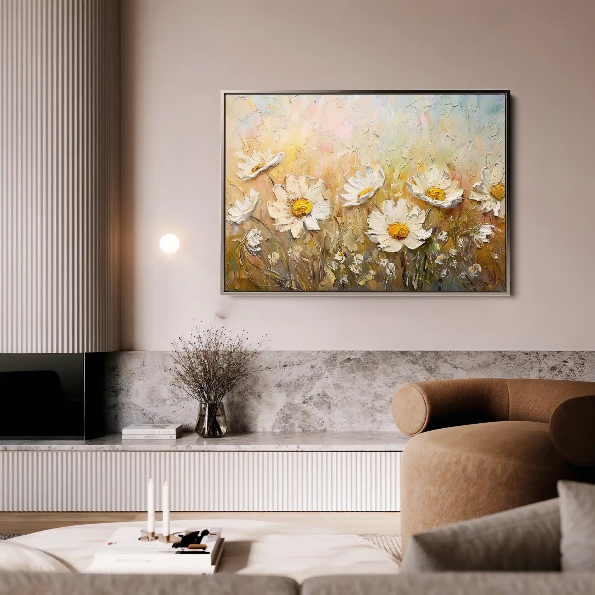 Floral Canvas Wall Art WAD224-F 90 x 60 cm / Stretched on hidden frame