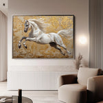 Horses 224 Canvas Art 90 x 60 cm / Stretched on hidden frame