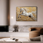 Horses 224 Canvas Art 90 x 60 cm / Stretched on hidden frame