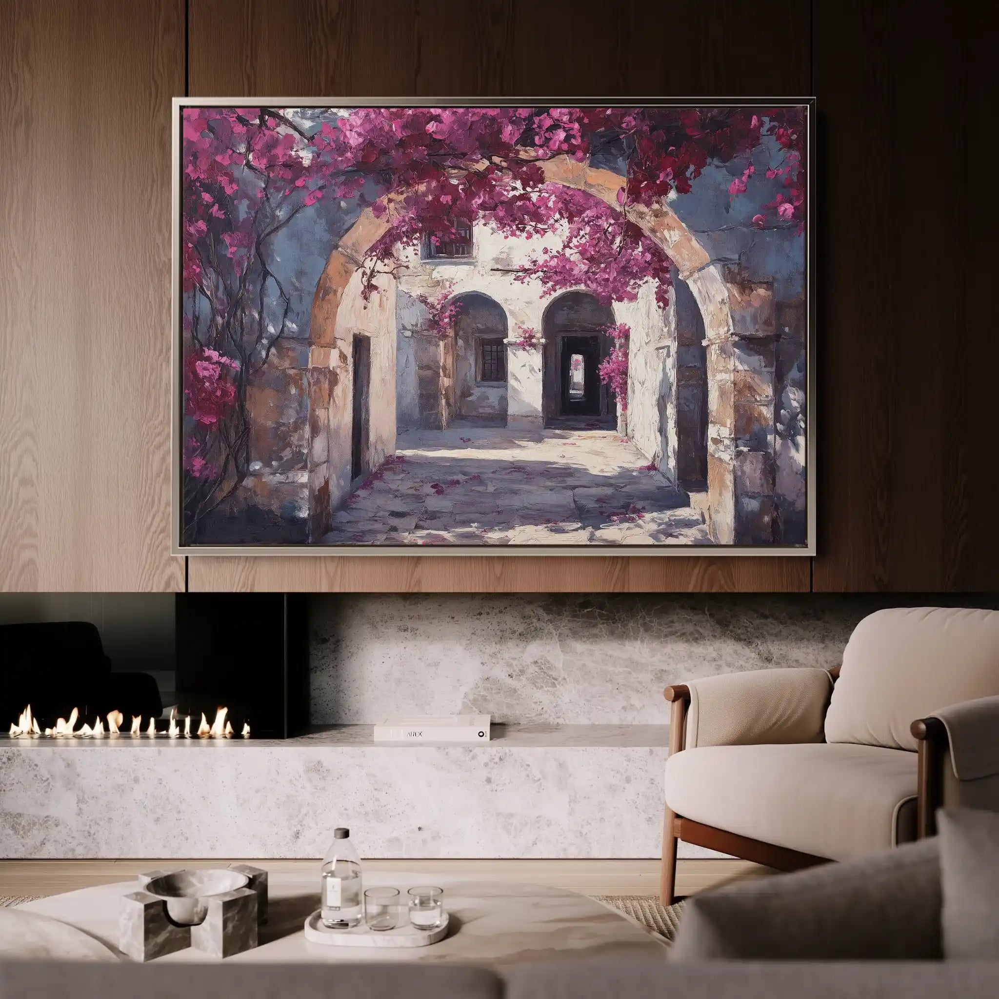 Landscape 224 Canvas Art 90 x 60 cm / Stretched on hidden frame