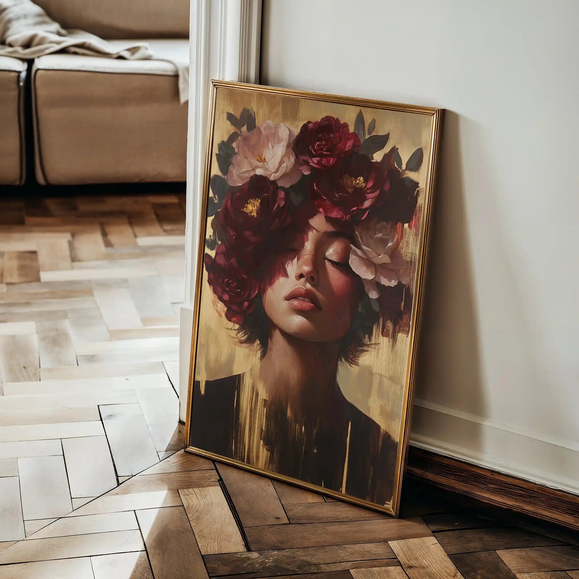 Portrait 224 Canvas Art 90 x 60 cm / Stretched on hidden frame