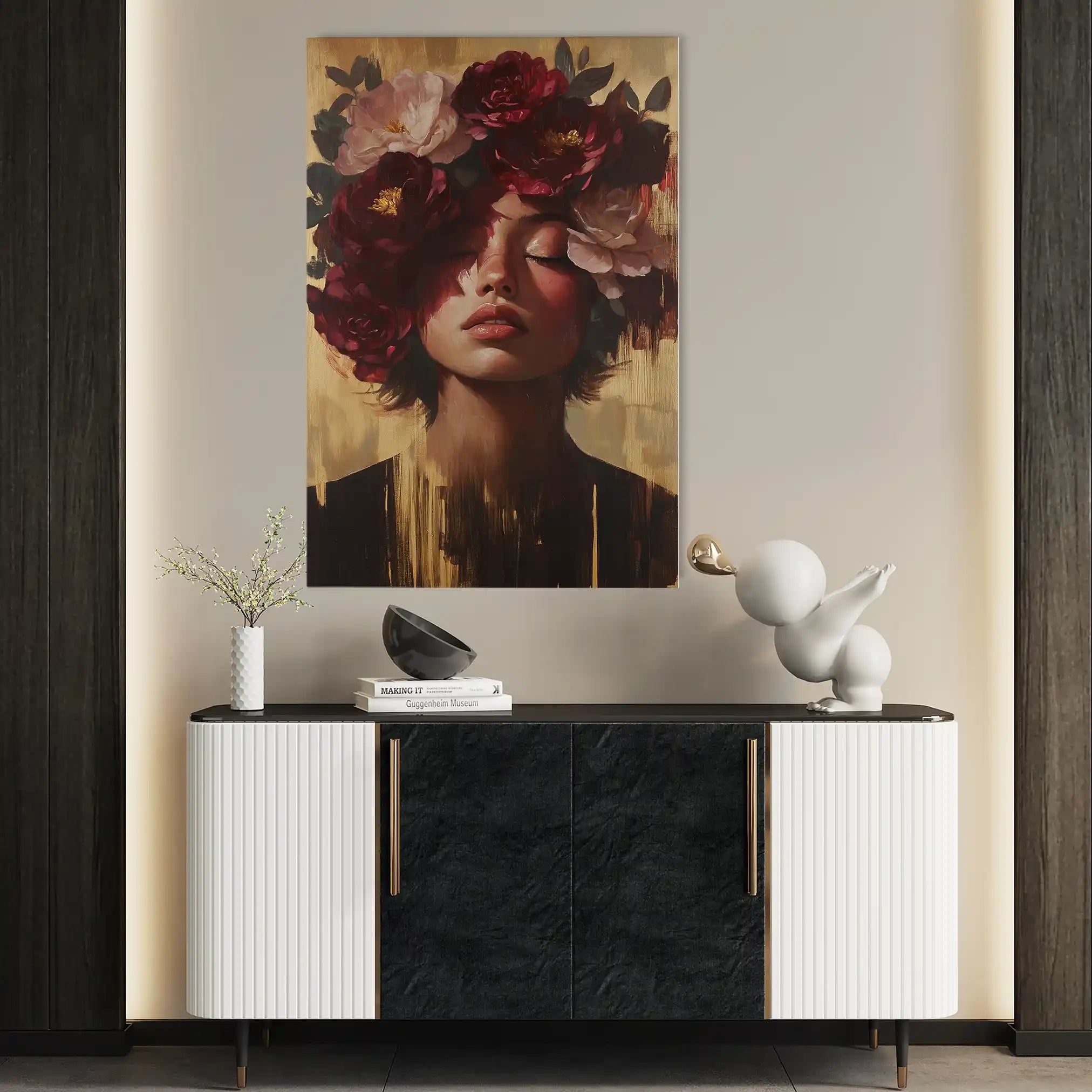 Portrait 224 Canvas Art 90 x 60 cm / Stretched on hidden frame