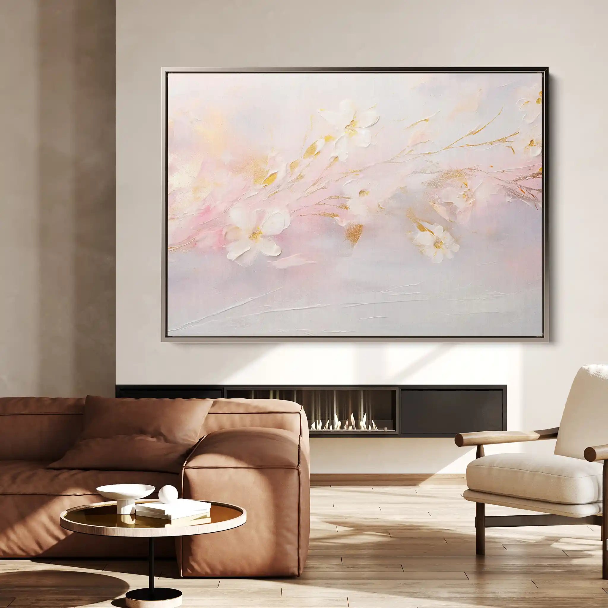 Floral Canvas Wall Art WAD225-F 90 x 60 cm / Stretched on hidden frame