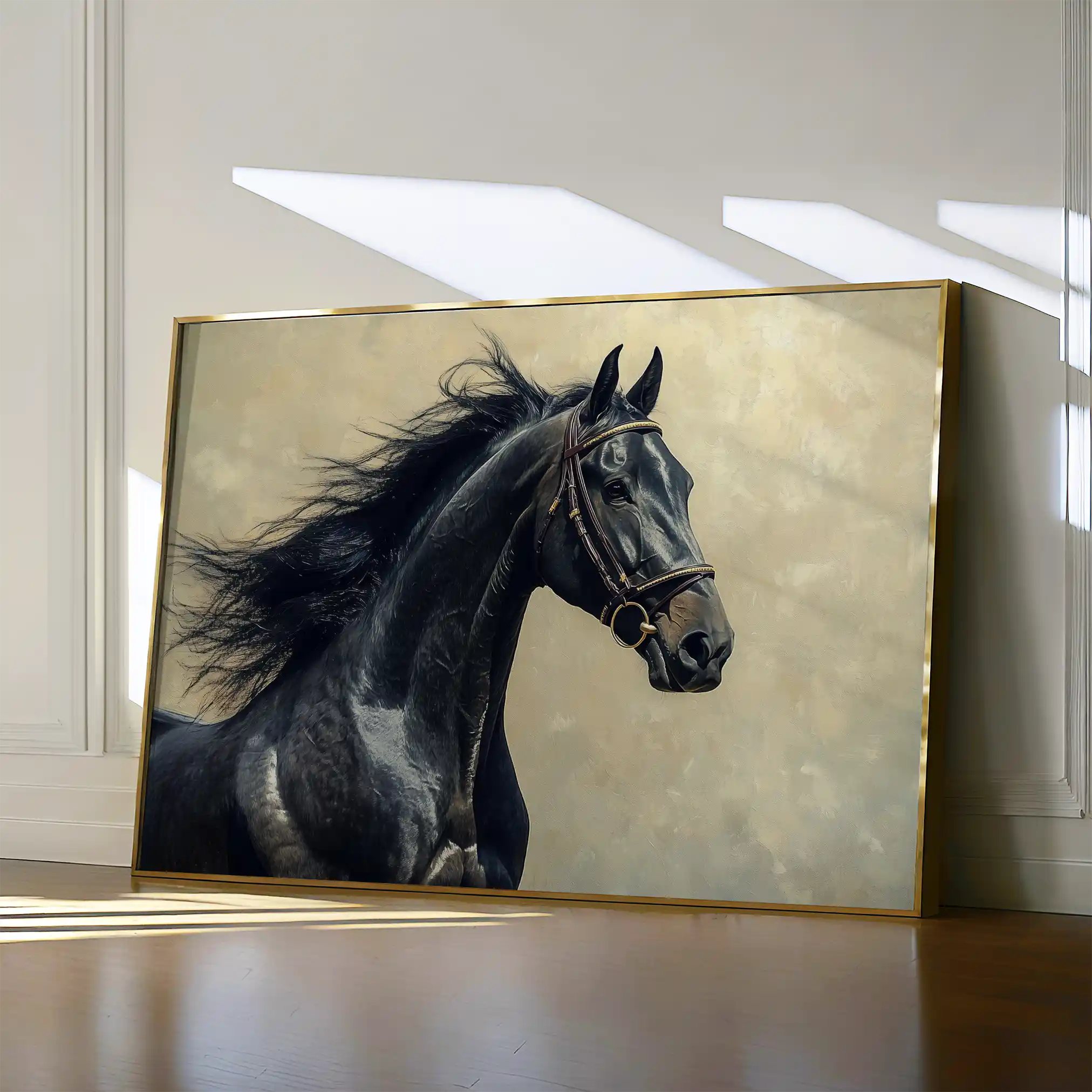 Horses 225 Canvas Art 90 x 60 cm / Stretched on hidden frame