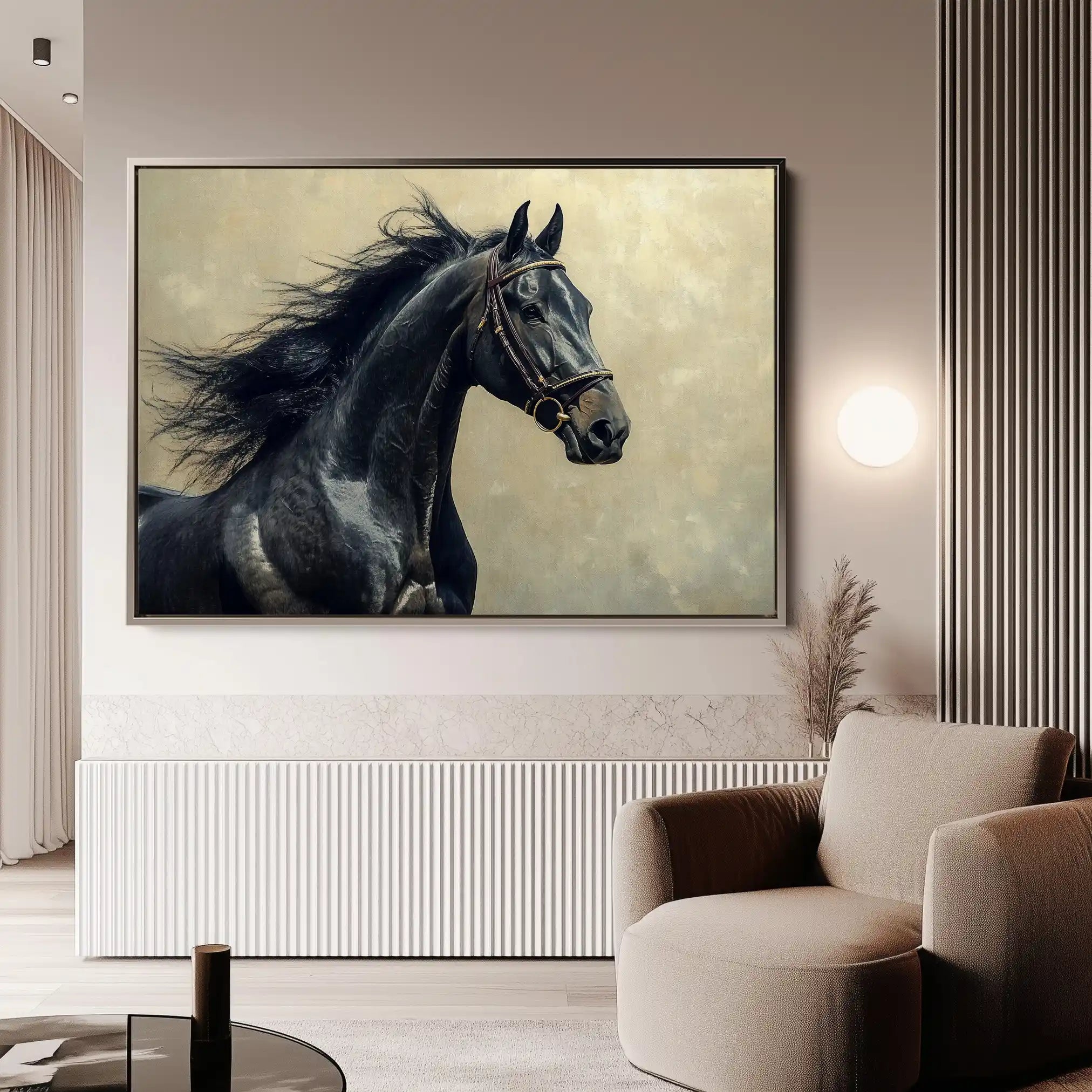 Horses 225 Canvas Art 90 x 60 cm / Stretched on hidden frame