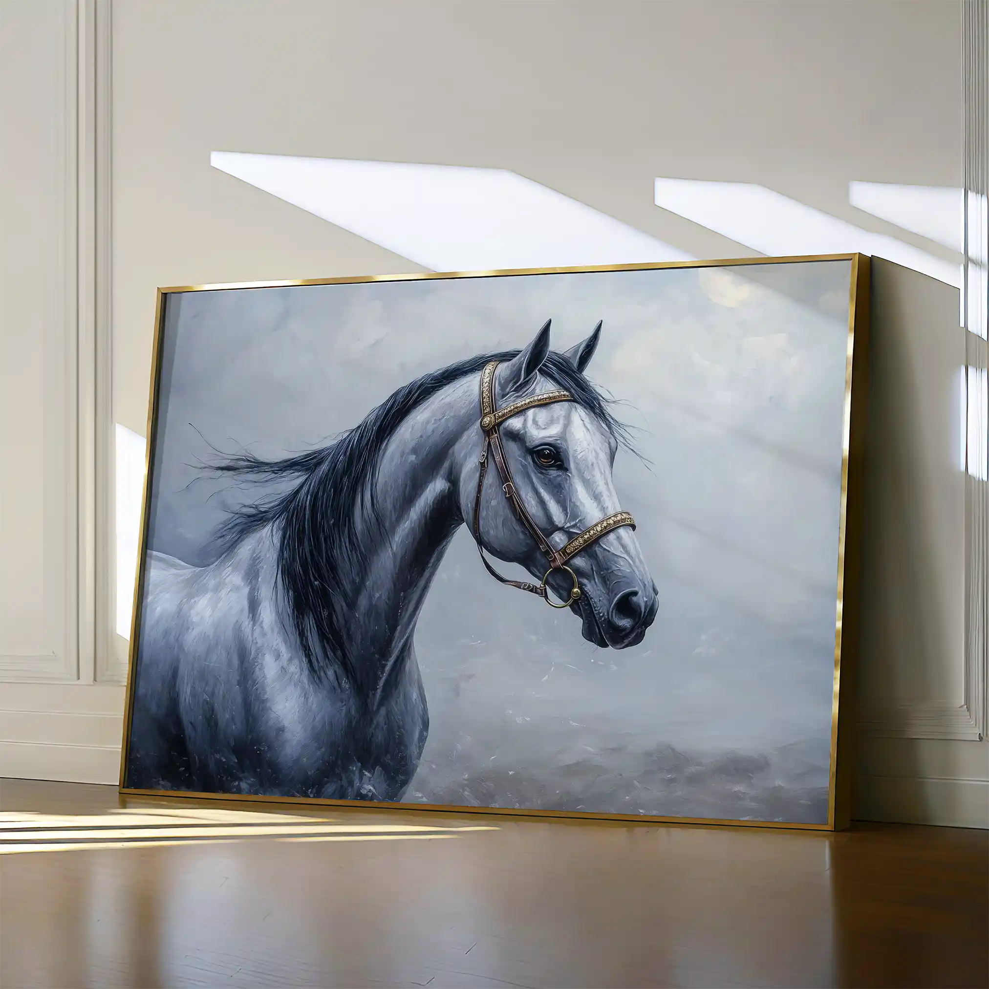 Horses 226 Canvas Art 90 x 60 cm / Stretched on hidden frame