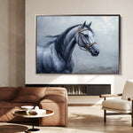 Horses 226 Canvas Art 90 x 60 cm / Stretched on hidden frame