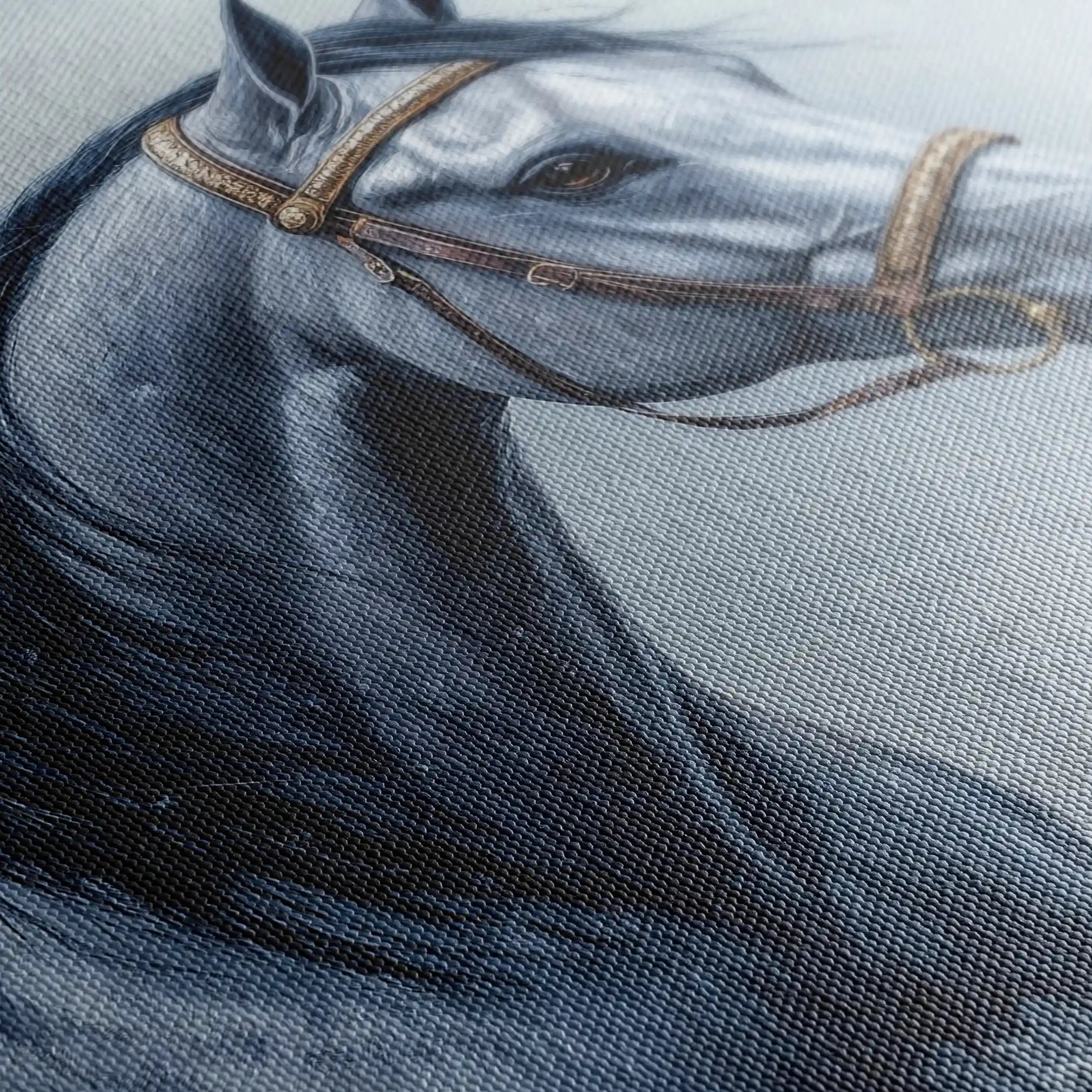 Horses 226 Canvas Art 90 x 60 cm / Stretched on hidden frame