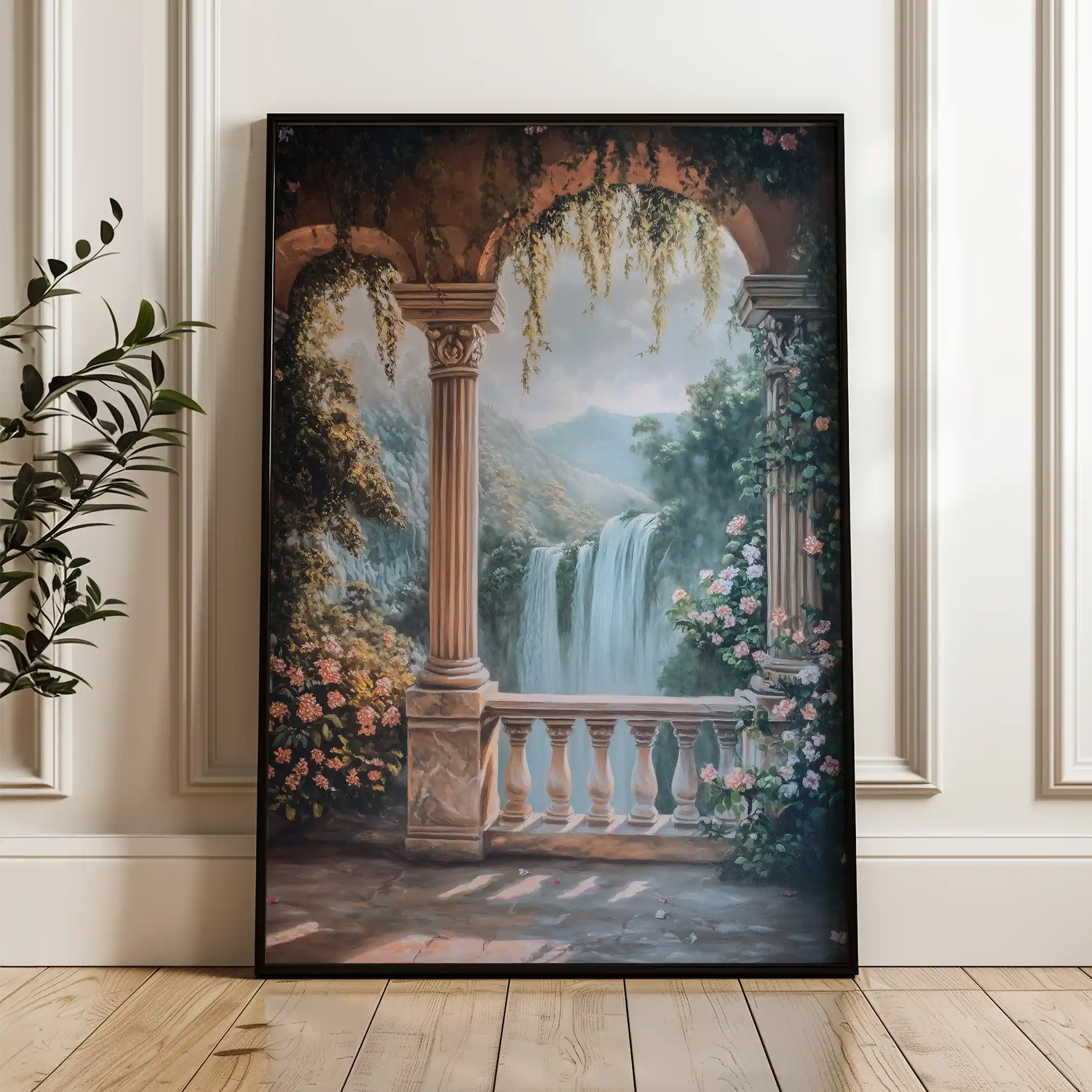 Landscape 226 Canvas Art 90 x 60 cm / Stretched on hidden frame