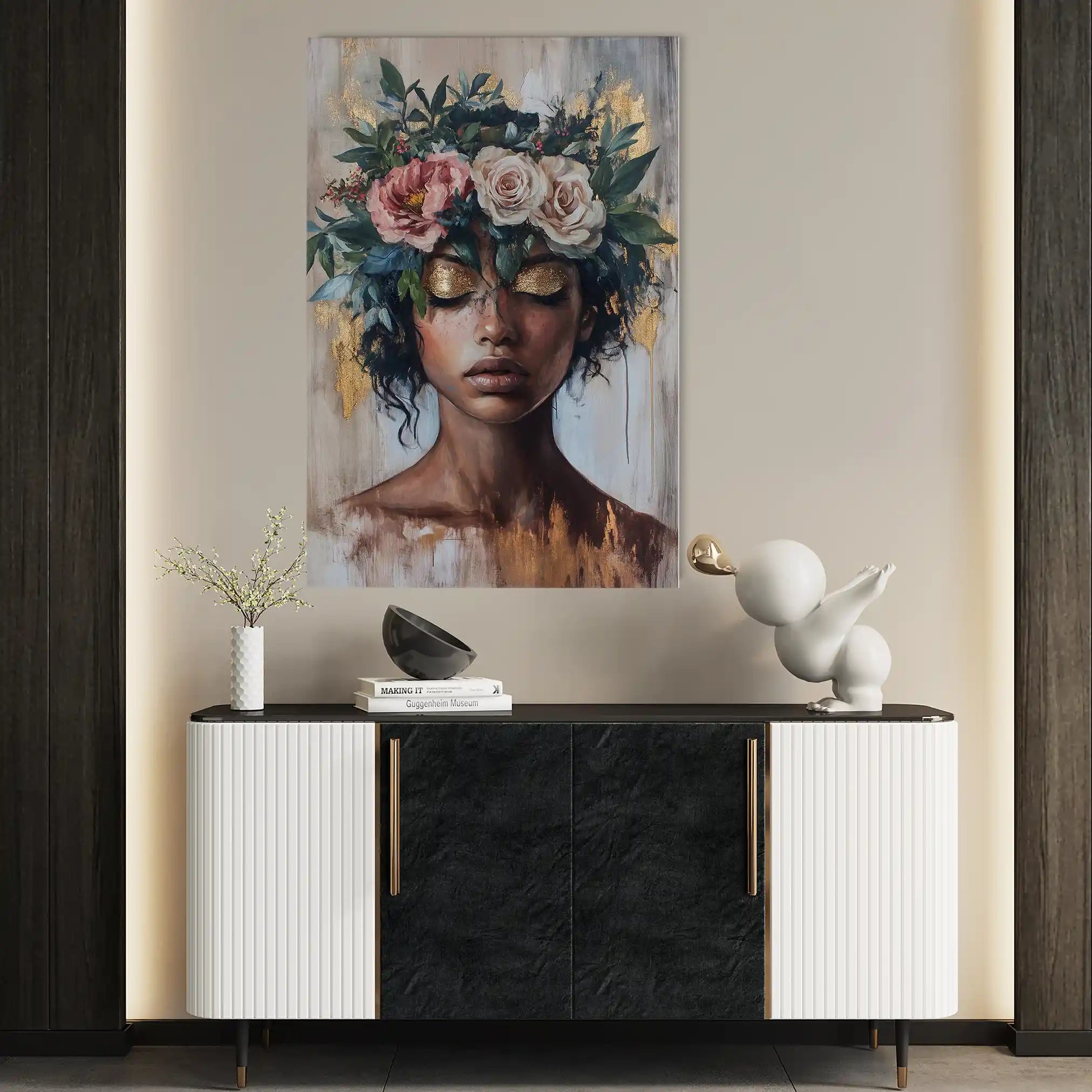 Portrait 226 Canvas Art 90 x 60 cm / Stretched on hidden frame