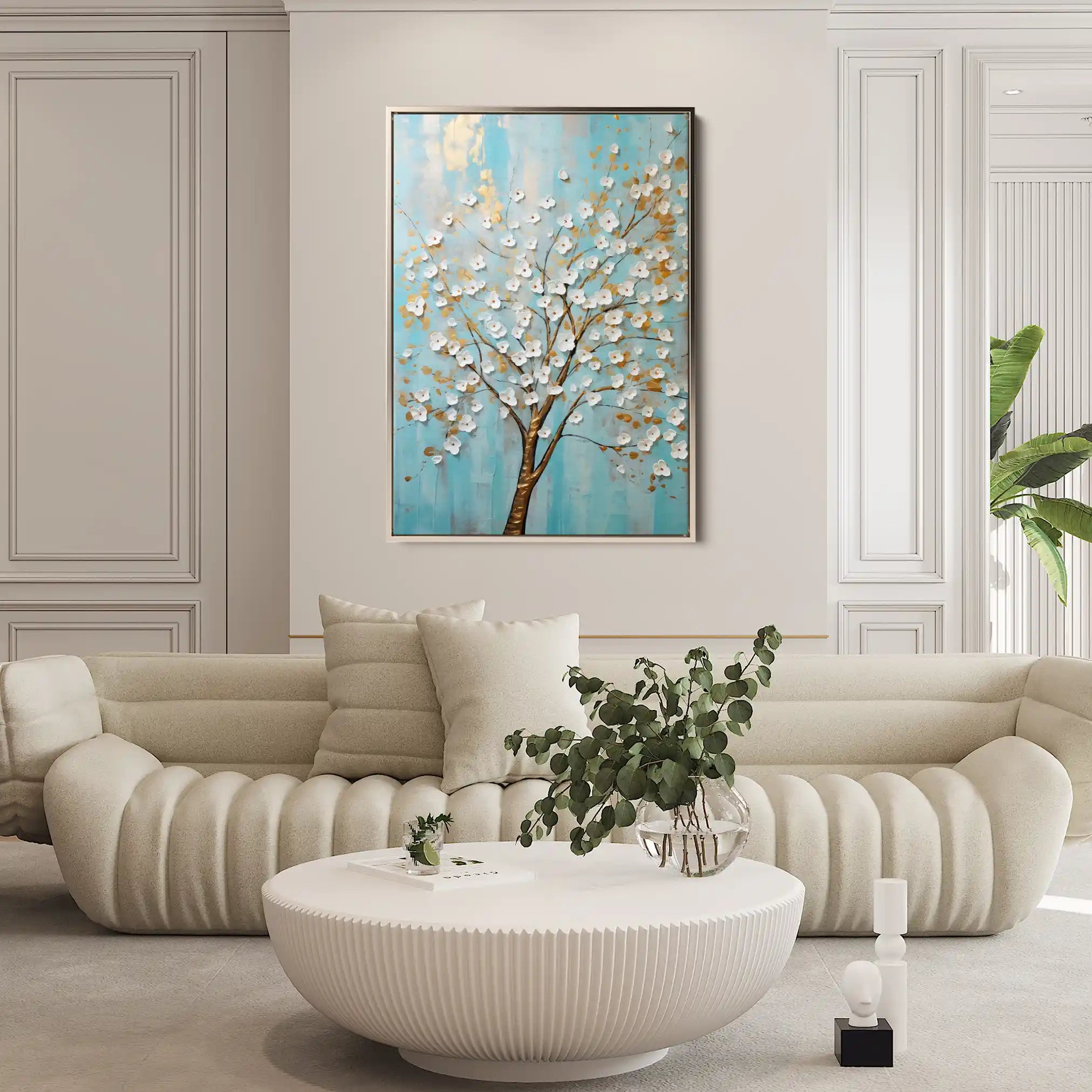 Floral Canvas Wall Art WAD227-F 90 x 60 cm / Stretched on hidden frame