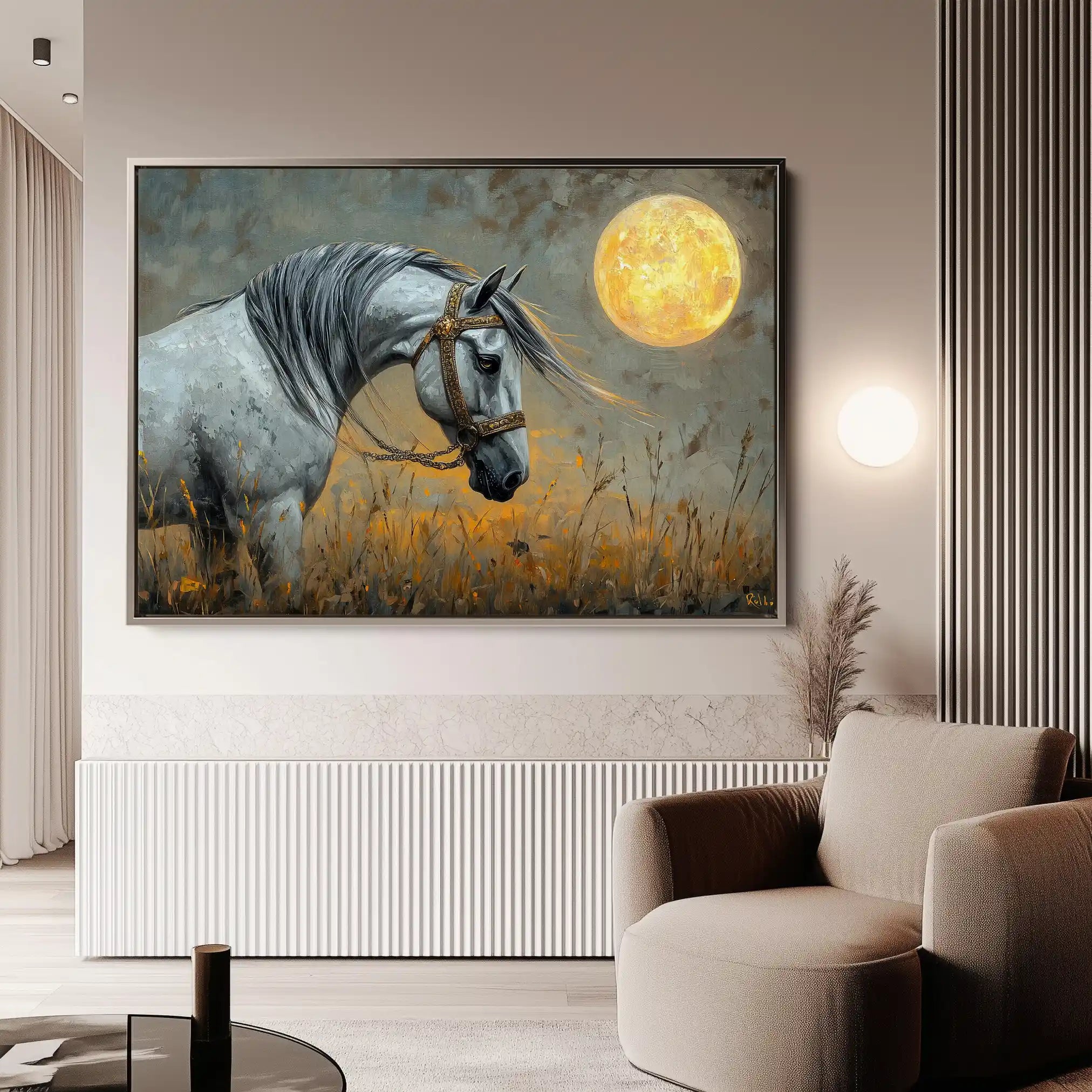 Horses 227 Canvas Art 90 x 60 cm / Stretched on hidden frame