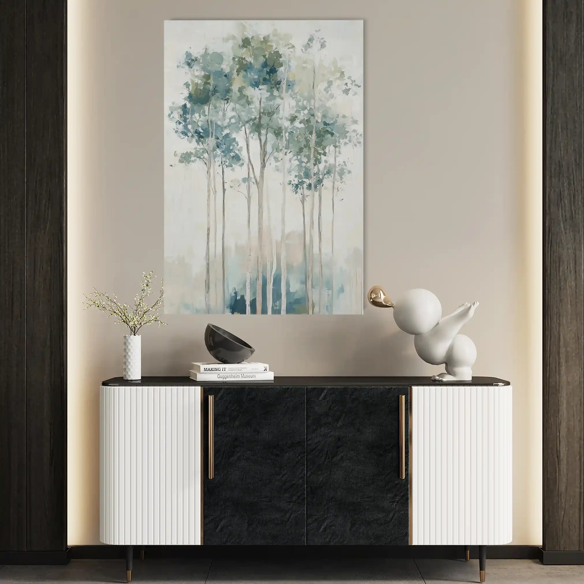 Landscape 227 Canvas Art 90 x 60 cm / Stretched on hidden frame