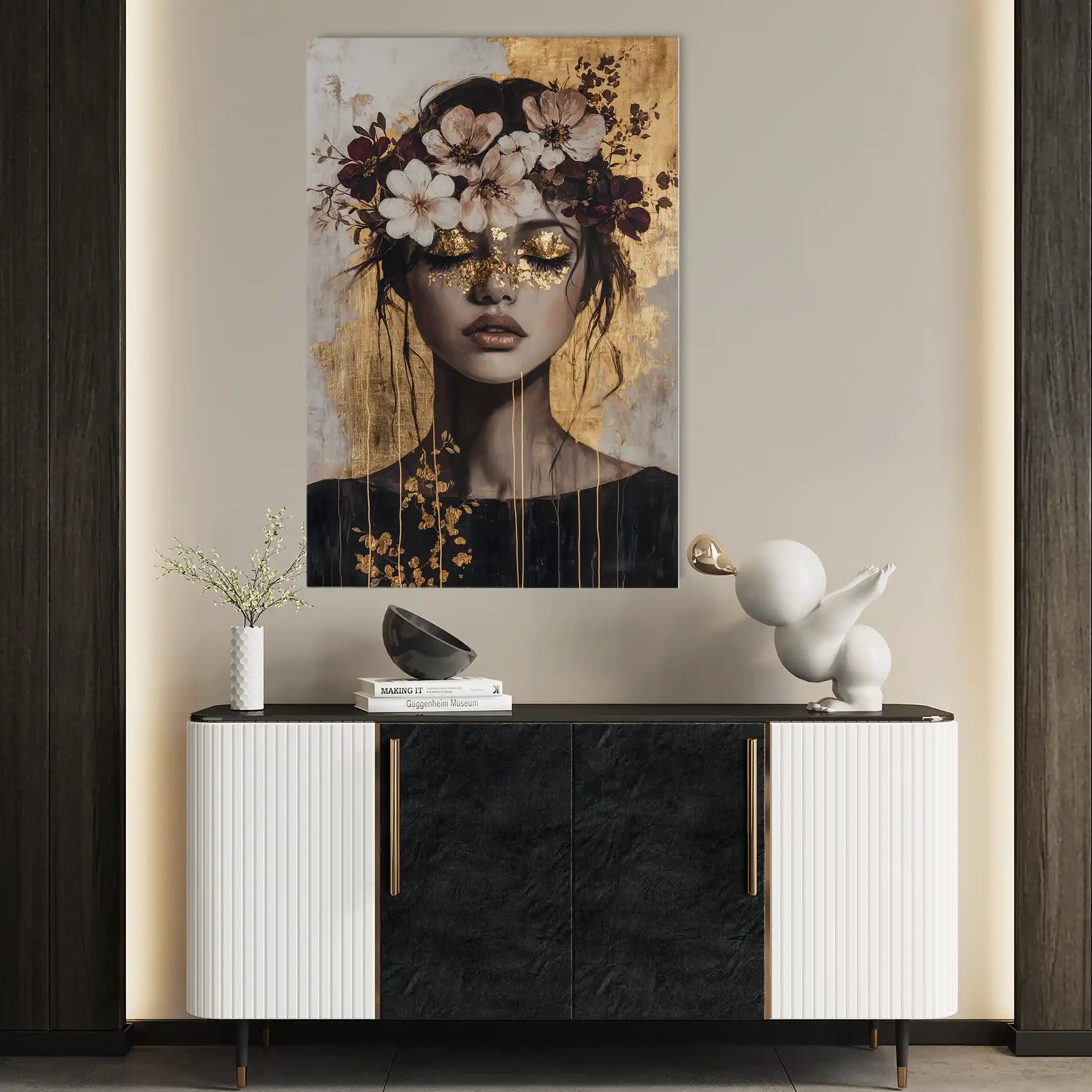 Portrait 227 Canvas Art 90 x 60 cm / Stretched on hidden frame