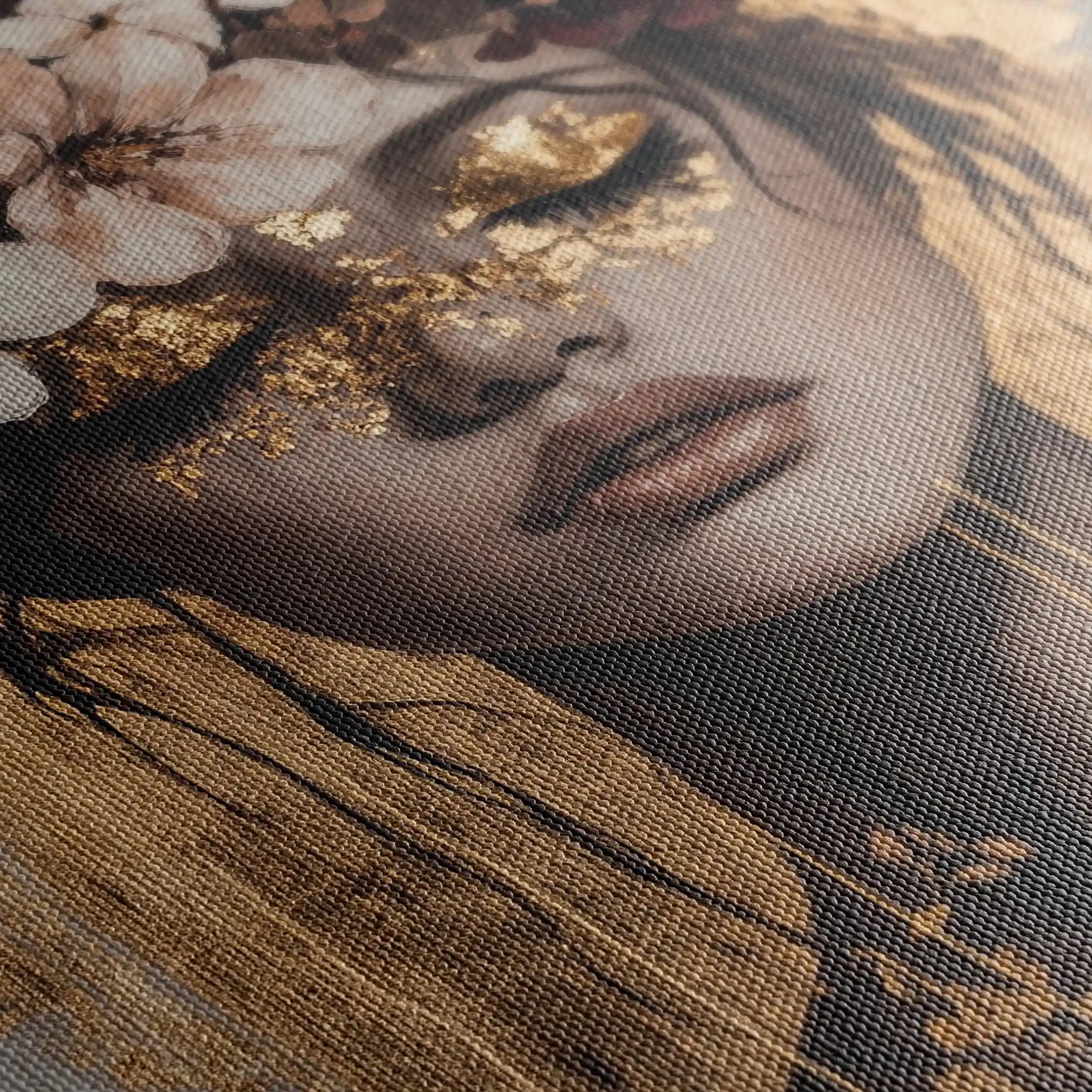 Portrait 227 Canvas Art 90 x 60 cm / Stretched on hidden frame