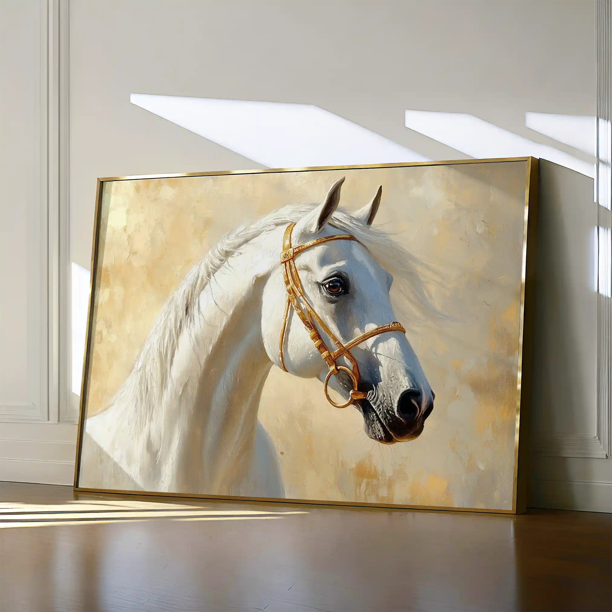 Horses 228 Canvas Art 90 x 60 cm / Stretched on hidden frame