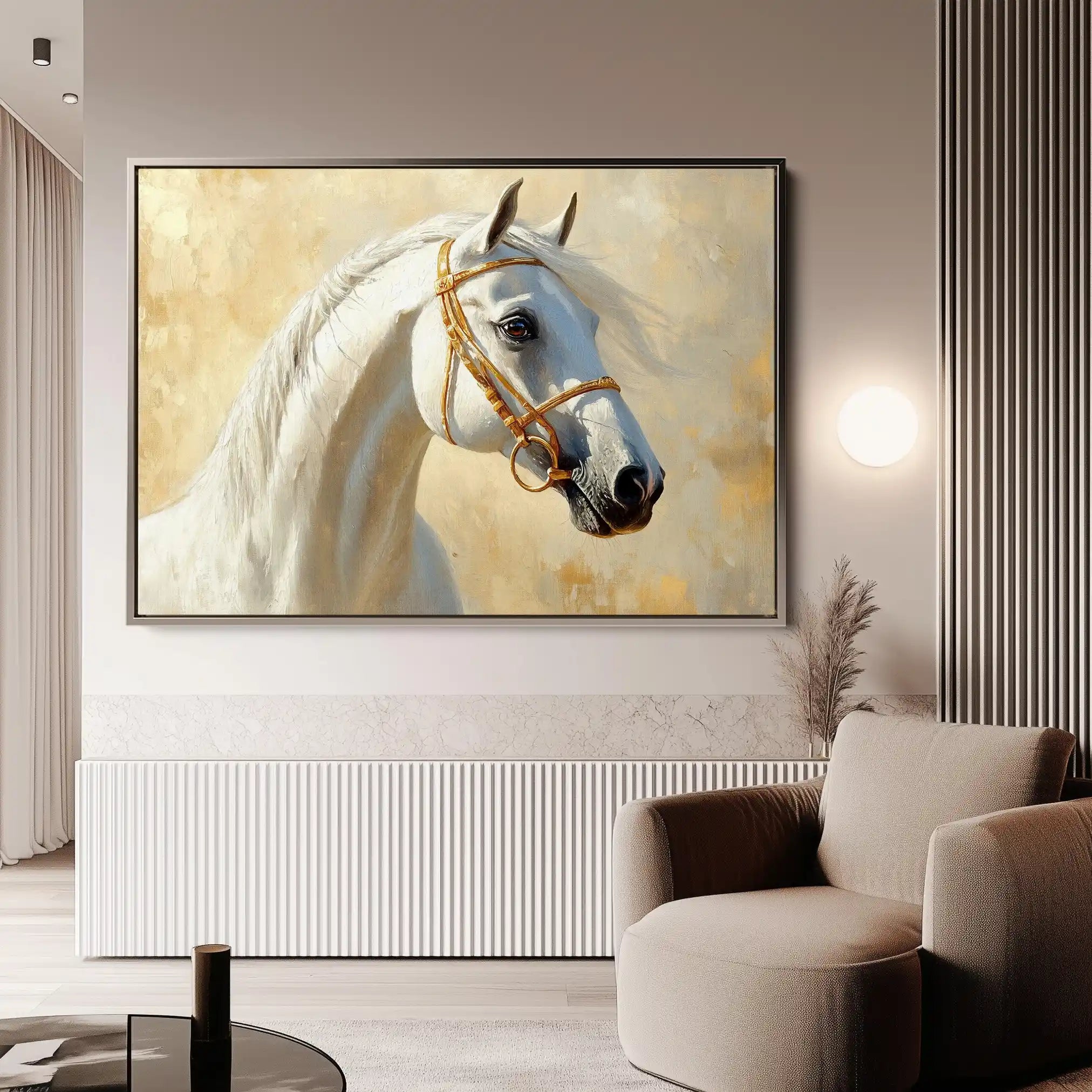 Horses 228 Canvas Art 90 x 60 cm / Stretched on hidden frame