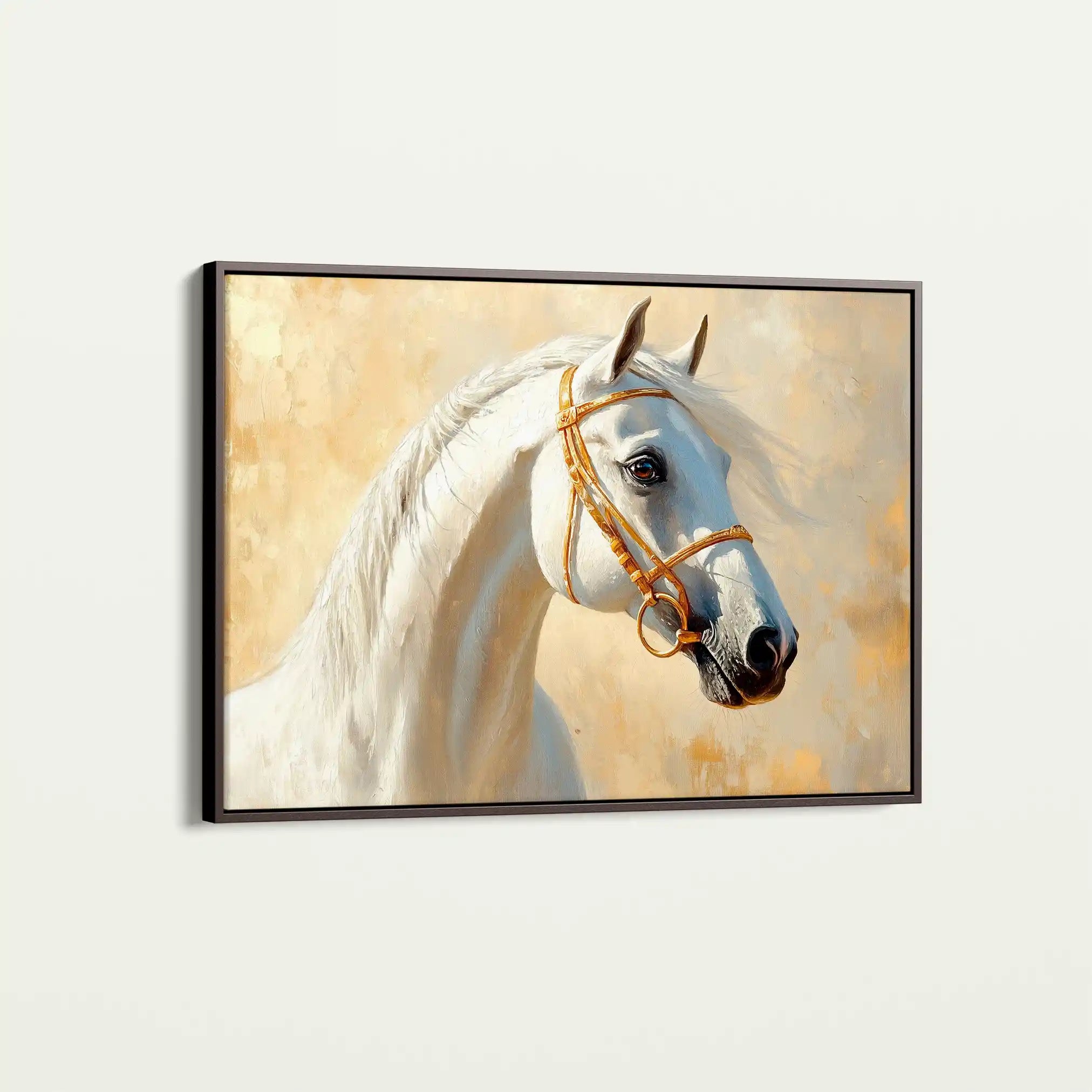 Horses 228 Canvas Art 90 x 60 cm / Stretched on hidden frame