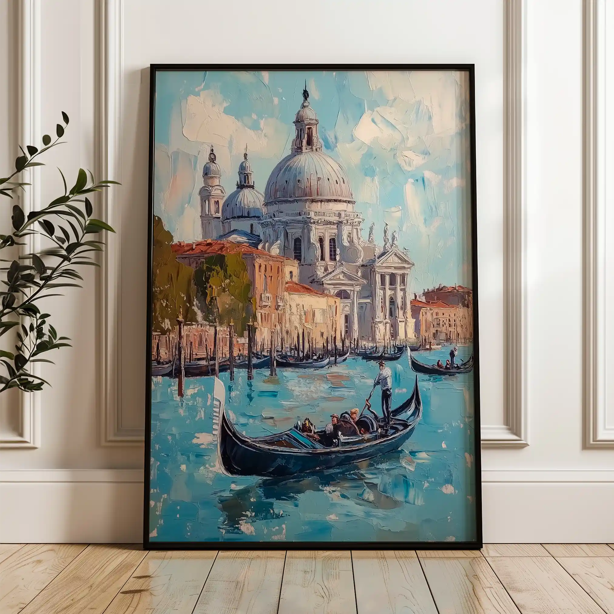 Landscape 228 Canvas Art 90 x 60 cm / Stretched on hidden frame