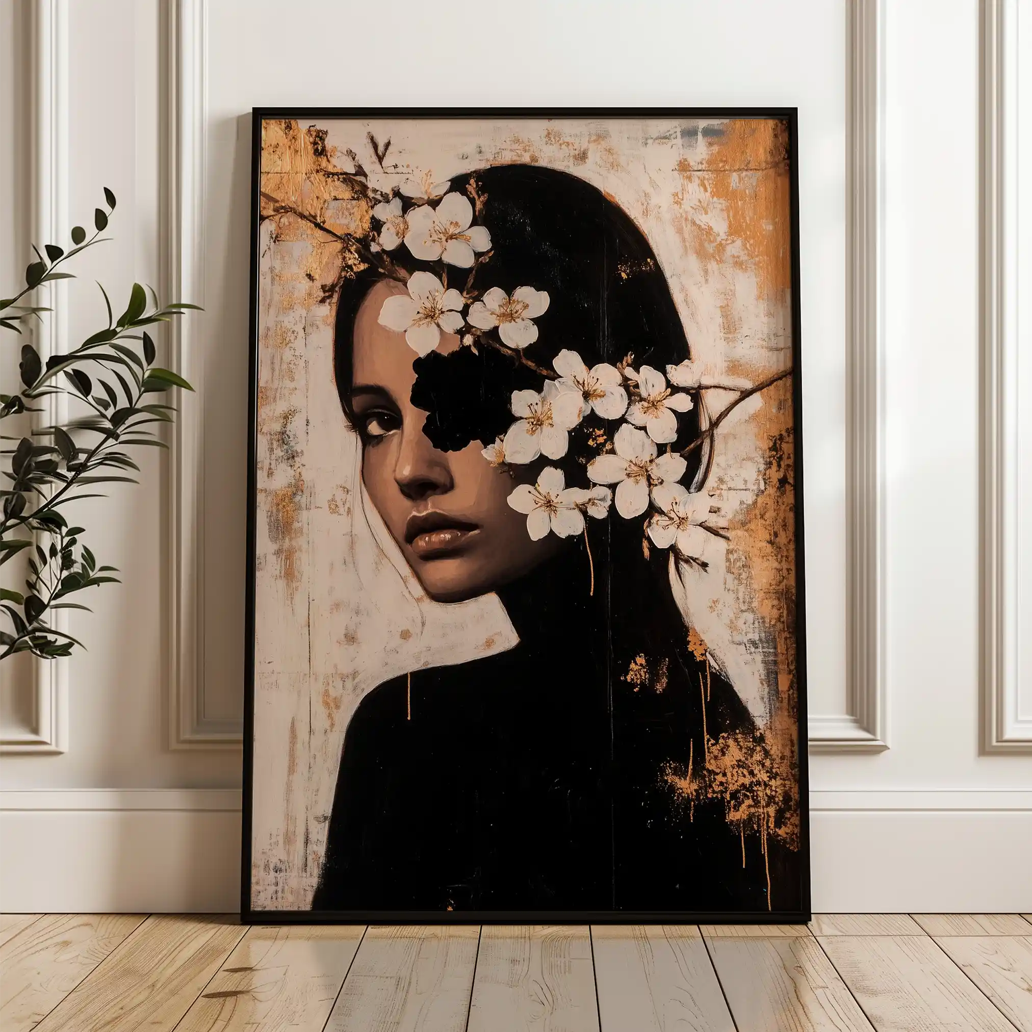 Portrait 228 Canvas Art 90 x 60 cm / Stretched on hidden frame