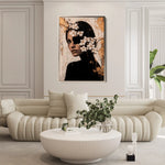 Portrait 228 Canvas Art 90 x 60 cm / Stretched on hidden frame