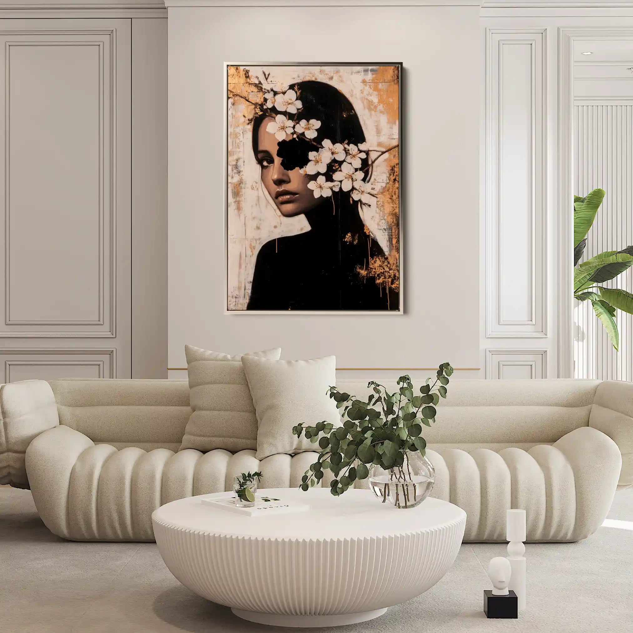 Portrait 228 Canvas Art 90 x 60 cm / Stretched on hidden frame