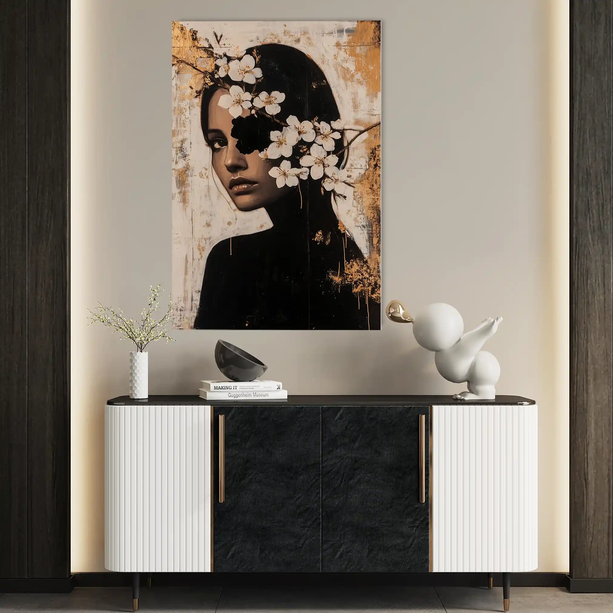 Portrait 228 Canvas Art 90 x 60 cm / Stretched on hidden frame