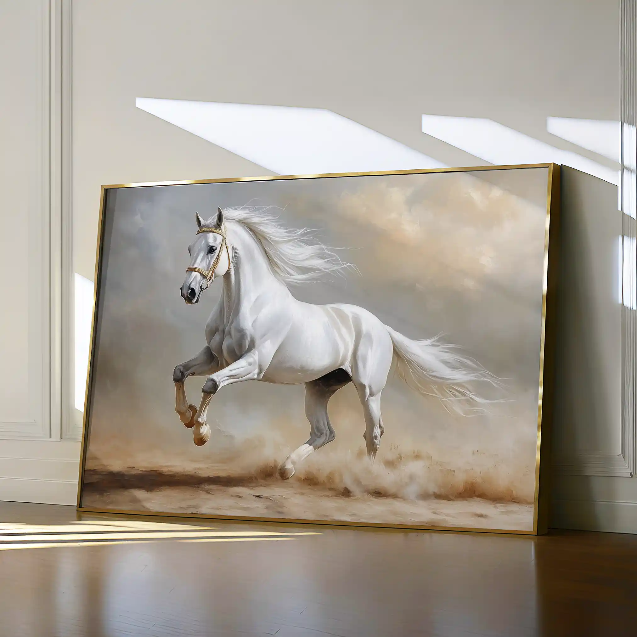 Horses 229 Canvas Art 90 x 60 cm / Stretched on hidden frame