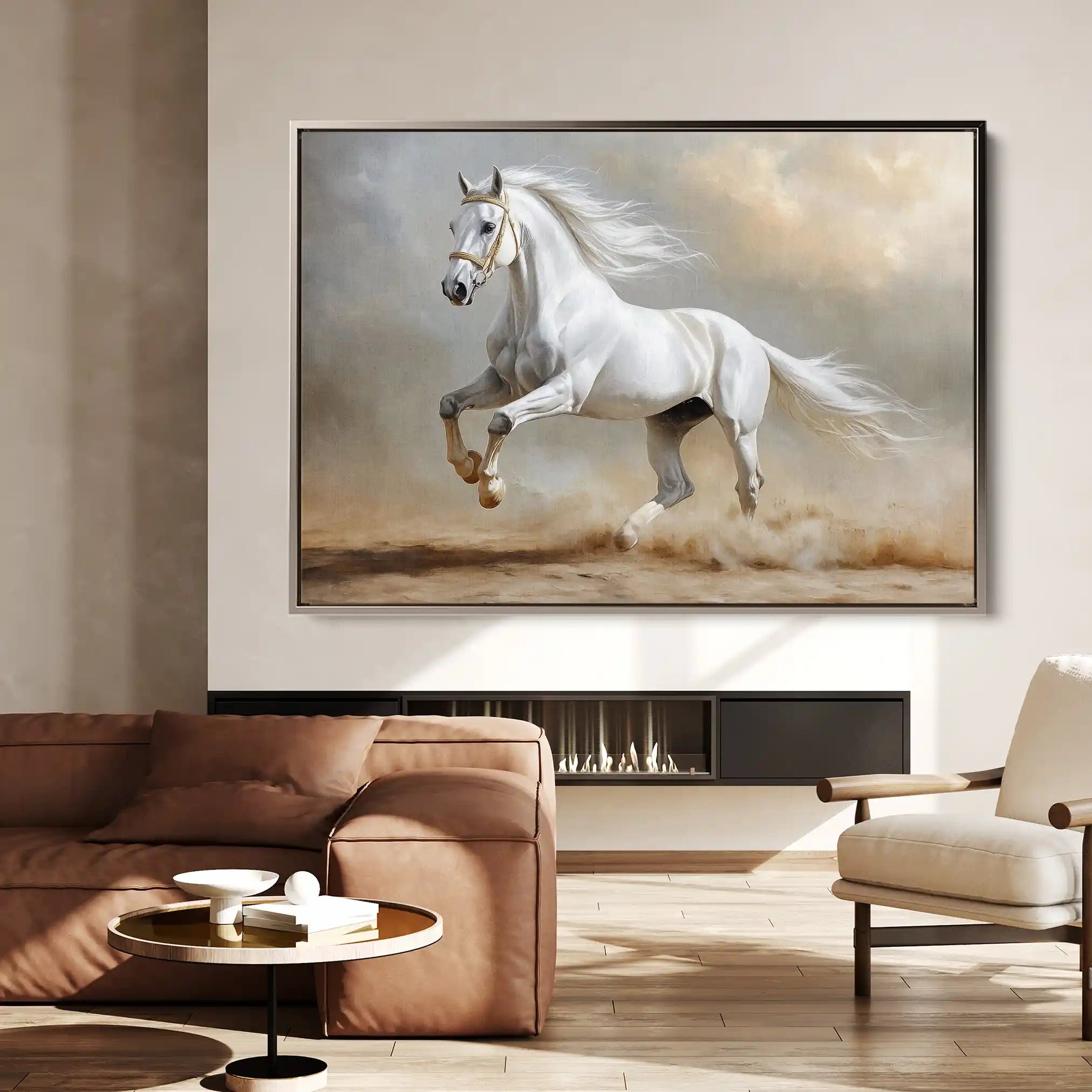 Horses 229 Canvas Art 90 x 60 cm / Stretched on hidden frame
