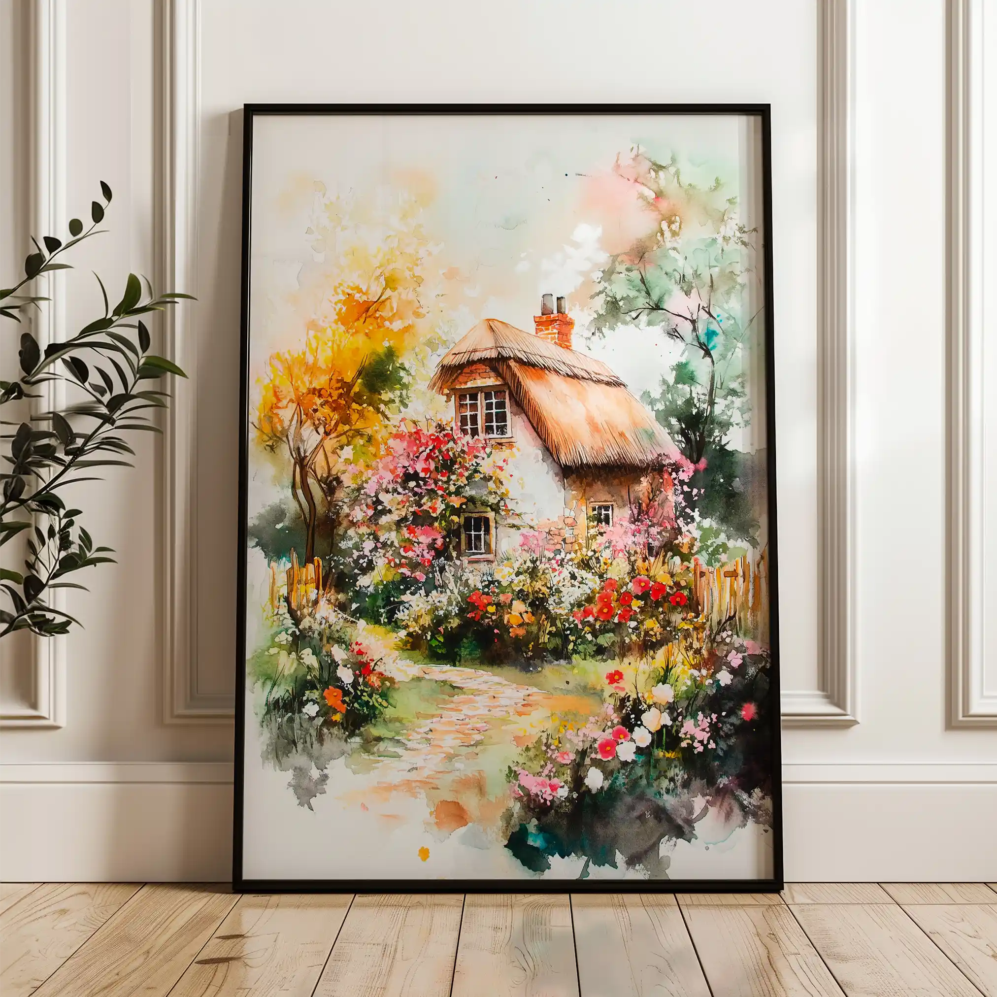 Landscape 229 Canvas Art 90 x 60 cm / Stretched on hidden frame