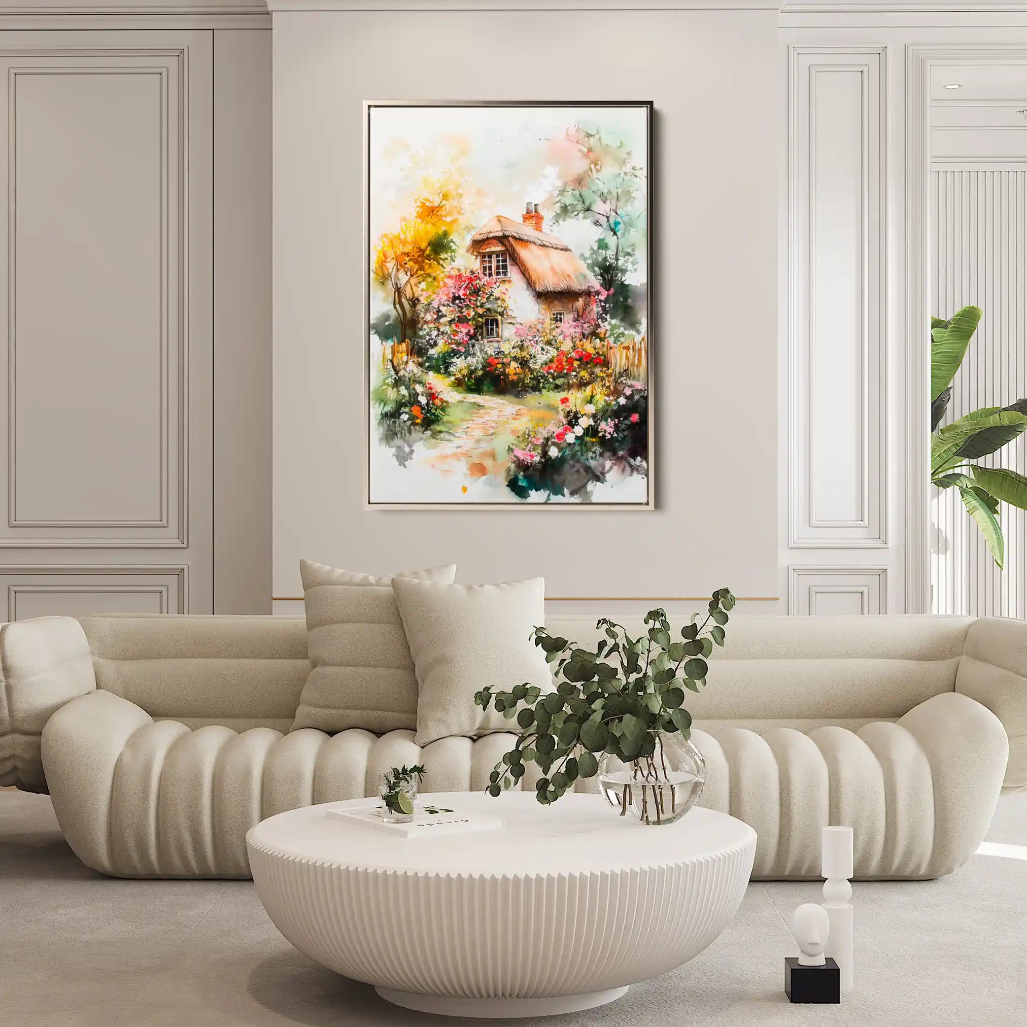 Landscape 229 Canvas Art 90 x 60 cm / Stretched on hidden frame