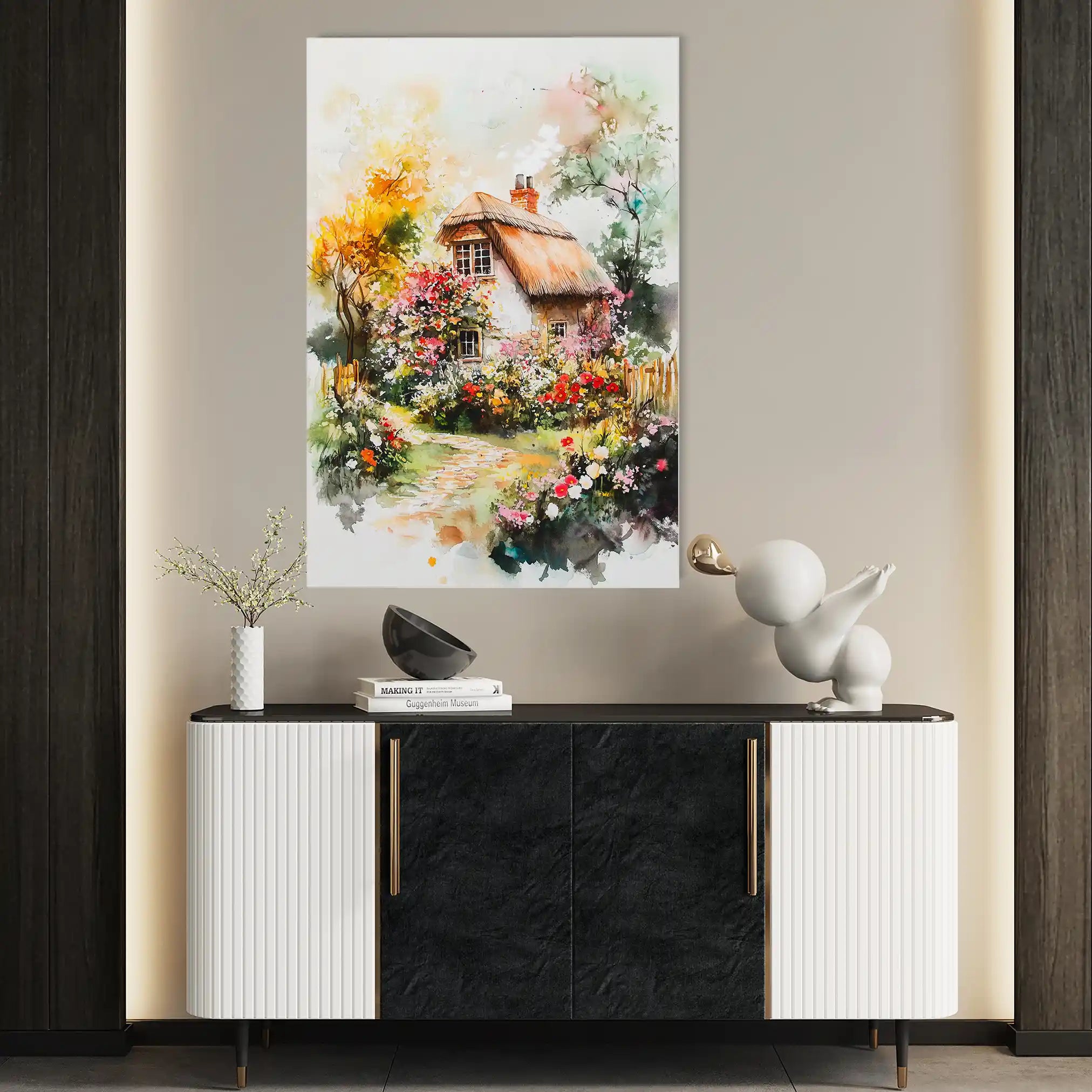 Landscape 229 Canvas Art 90 x 60 cm / Stretched on hidden frame