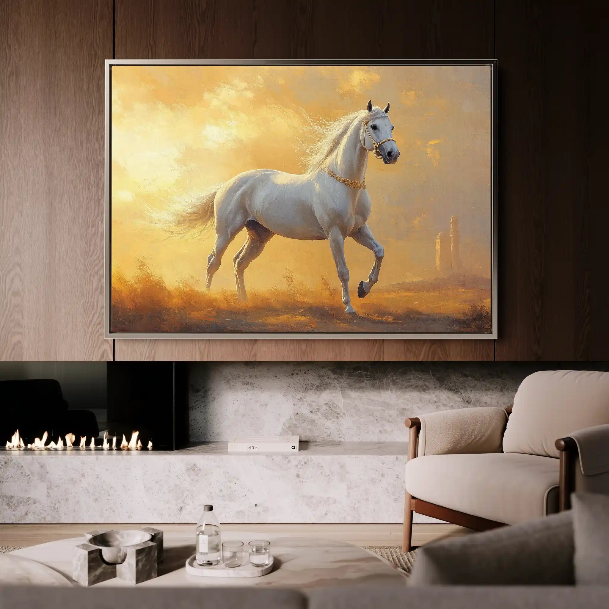 Horses 230 Canvas Art 90 x 60 cm / Stretched on hidden frame