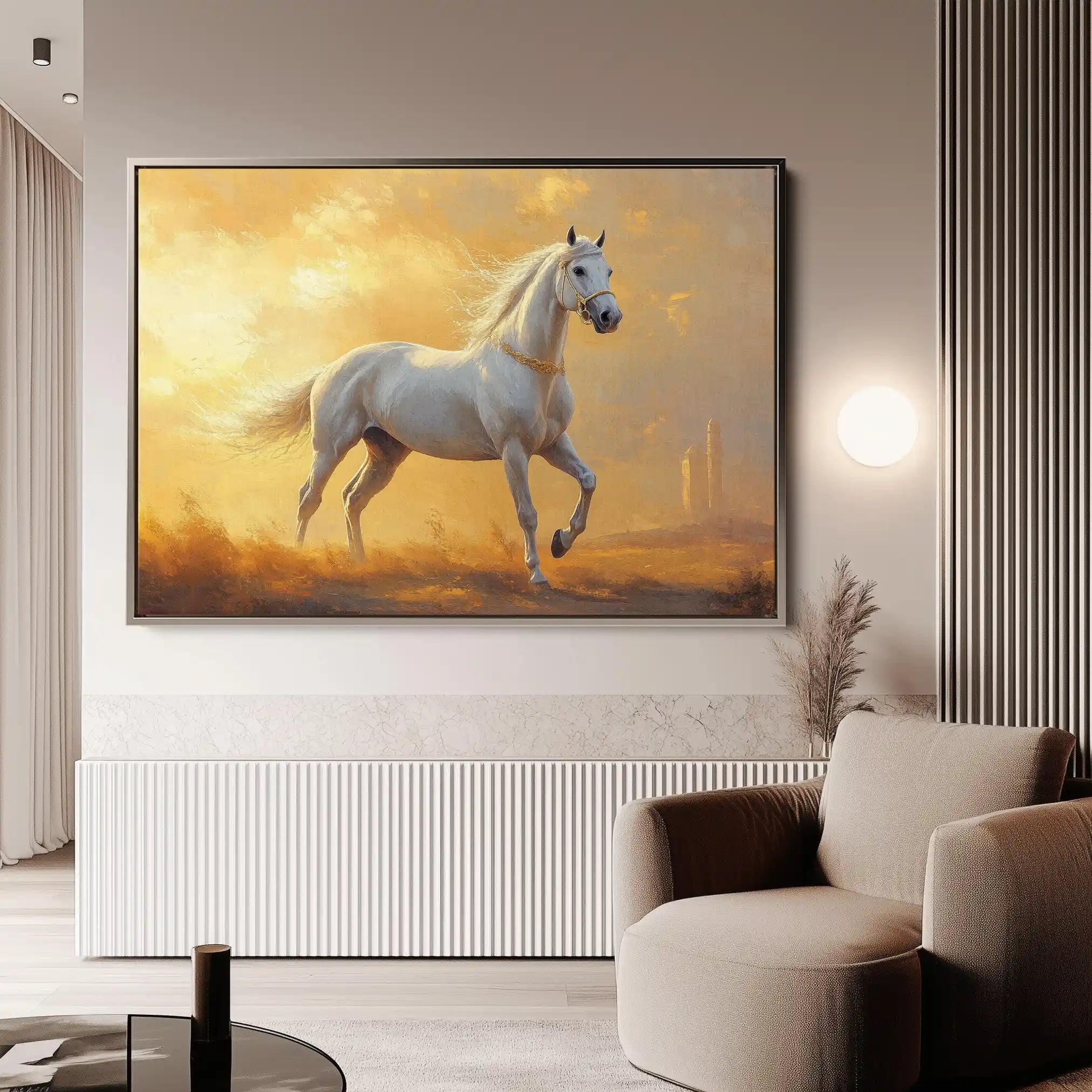 Horses 230 Canvas Art 90 x 60 cm / Stretched on hidden frame