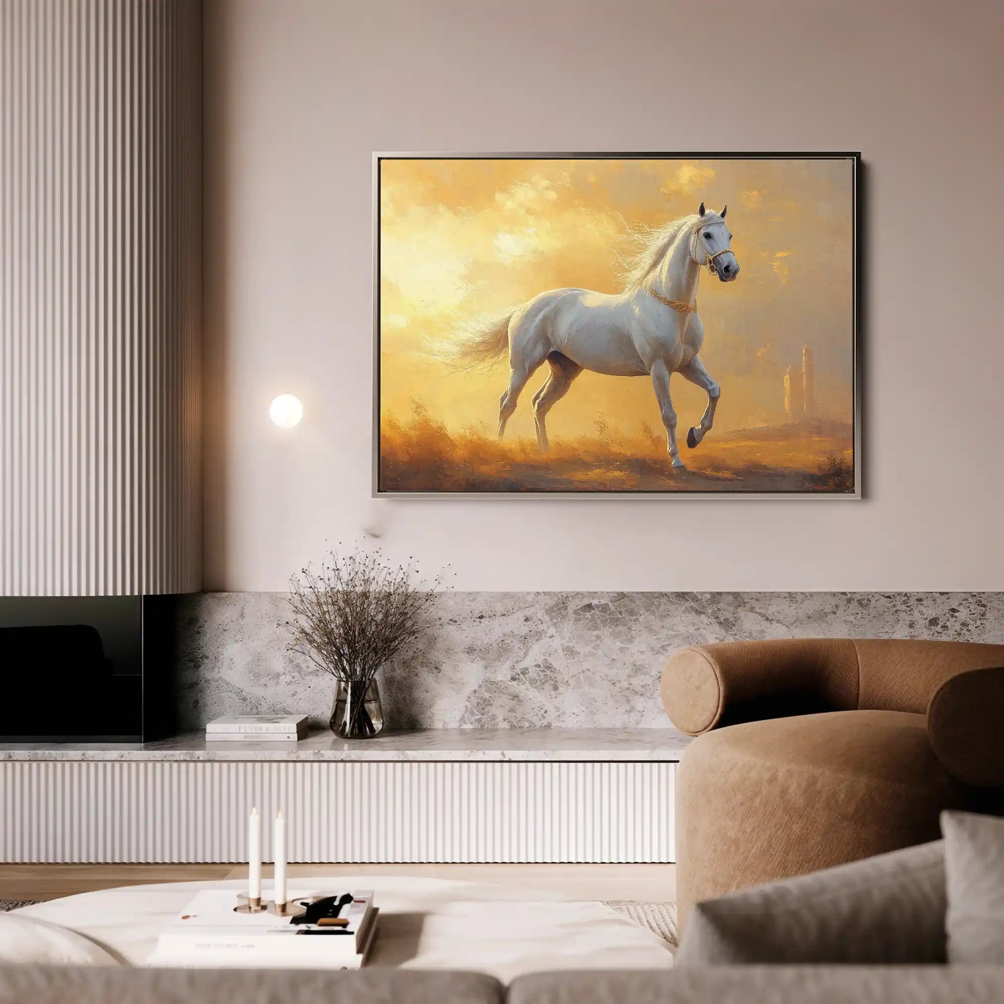 Horses 230 Canvas Art 90 x 60 cm / Stretched on hidden frame
