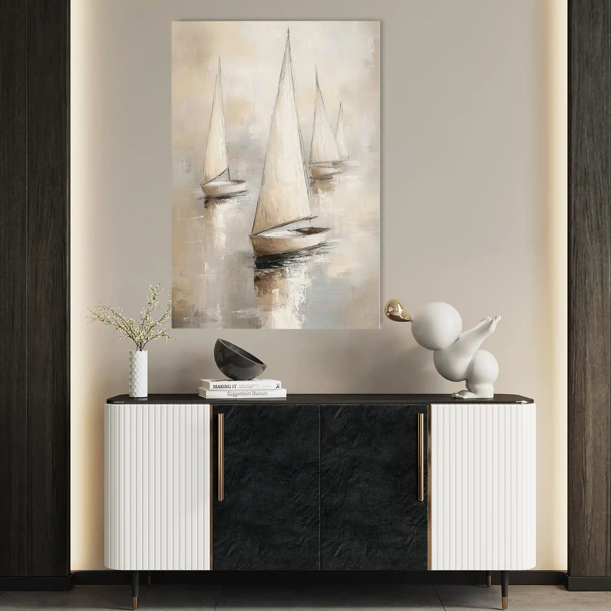 Landscape 230 Canvas Art 90 x 60 cm / Stretched on hidden frame