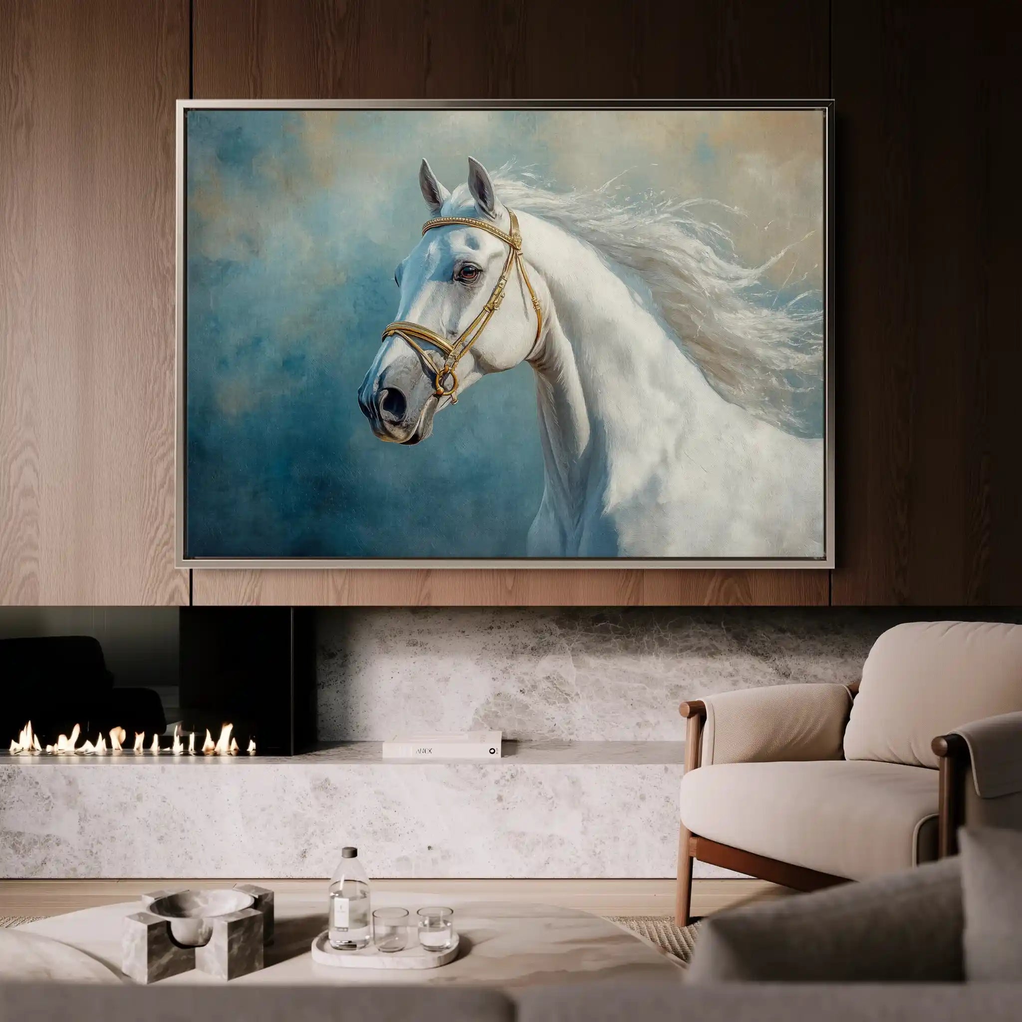 Horses 231 Canvas Art 90 x 60 cm / Stretched on hidden frame