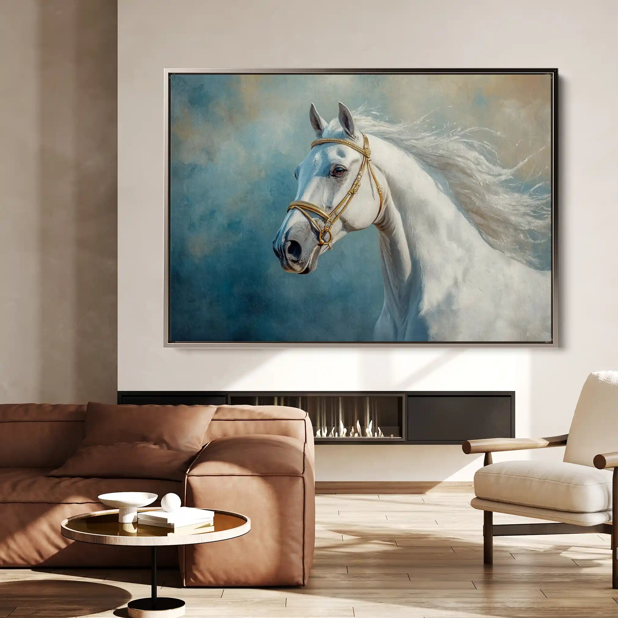 Horses 231 Canvas Art 90 x 60 cm / Stretched on hidden frame