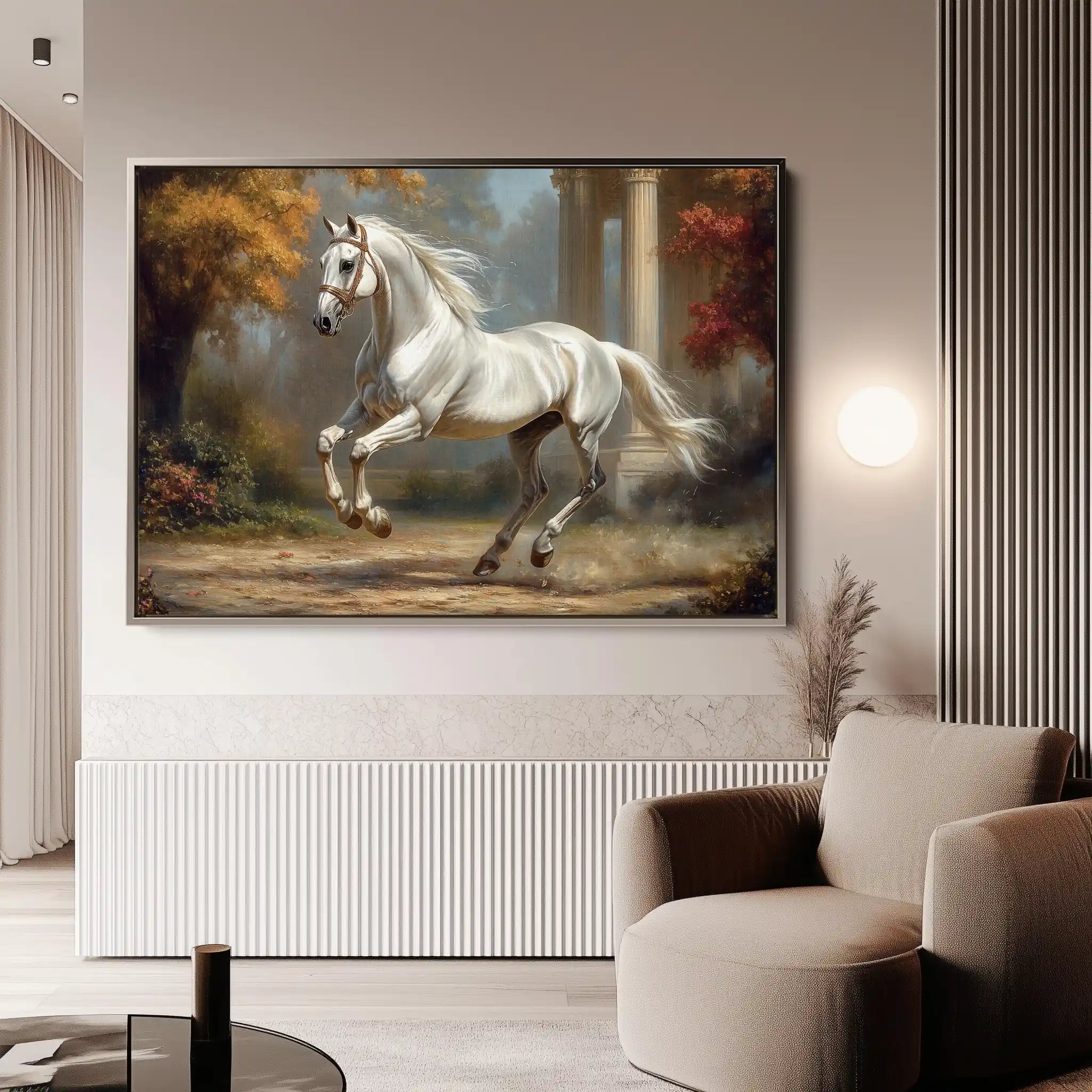 Horses 232 Canvas Art 90 x 60 cm / Stretched on hidden frame