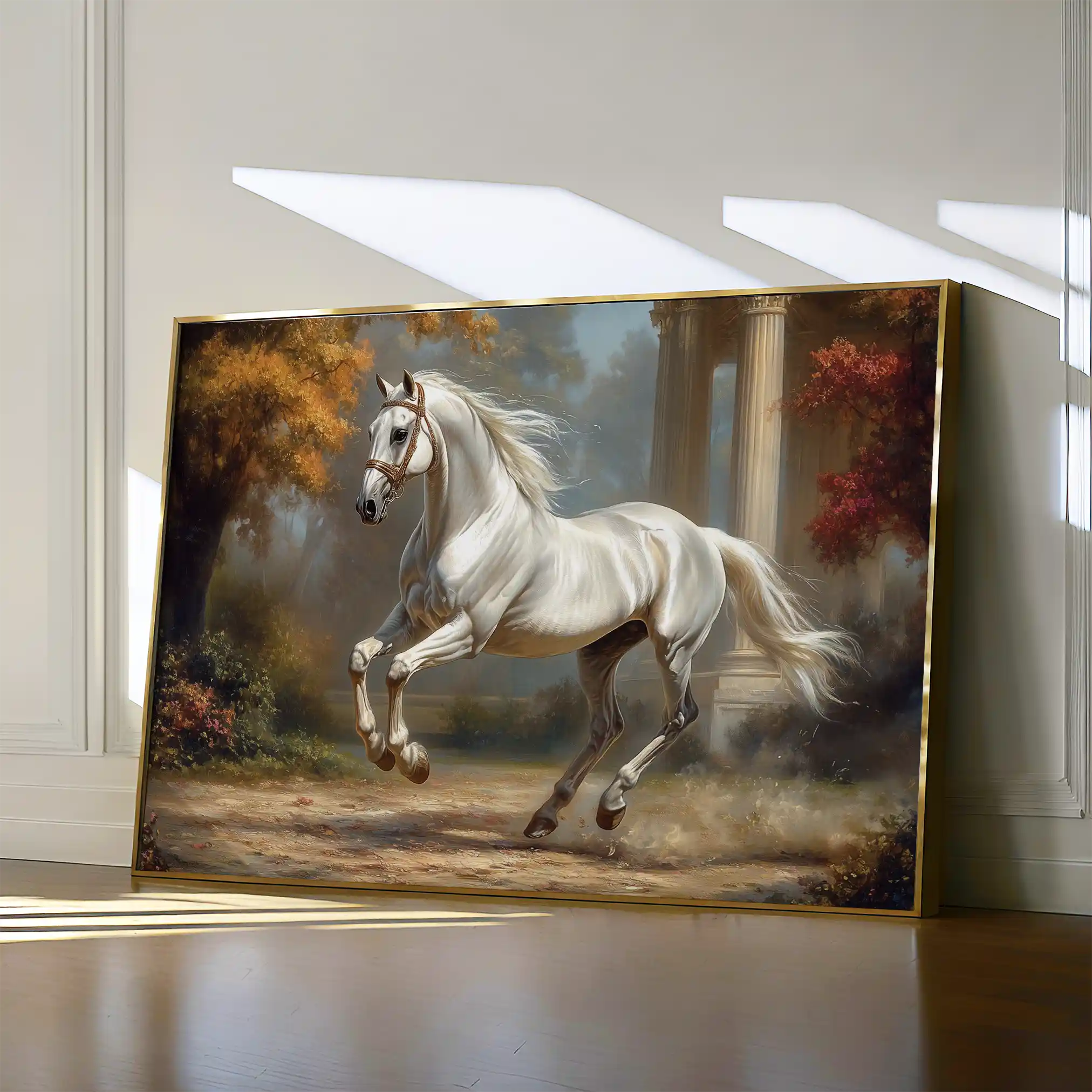Horses 232 Canvas Art 90 x 60 cm / Stretched on hidden frame