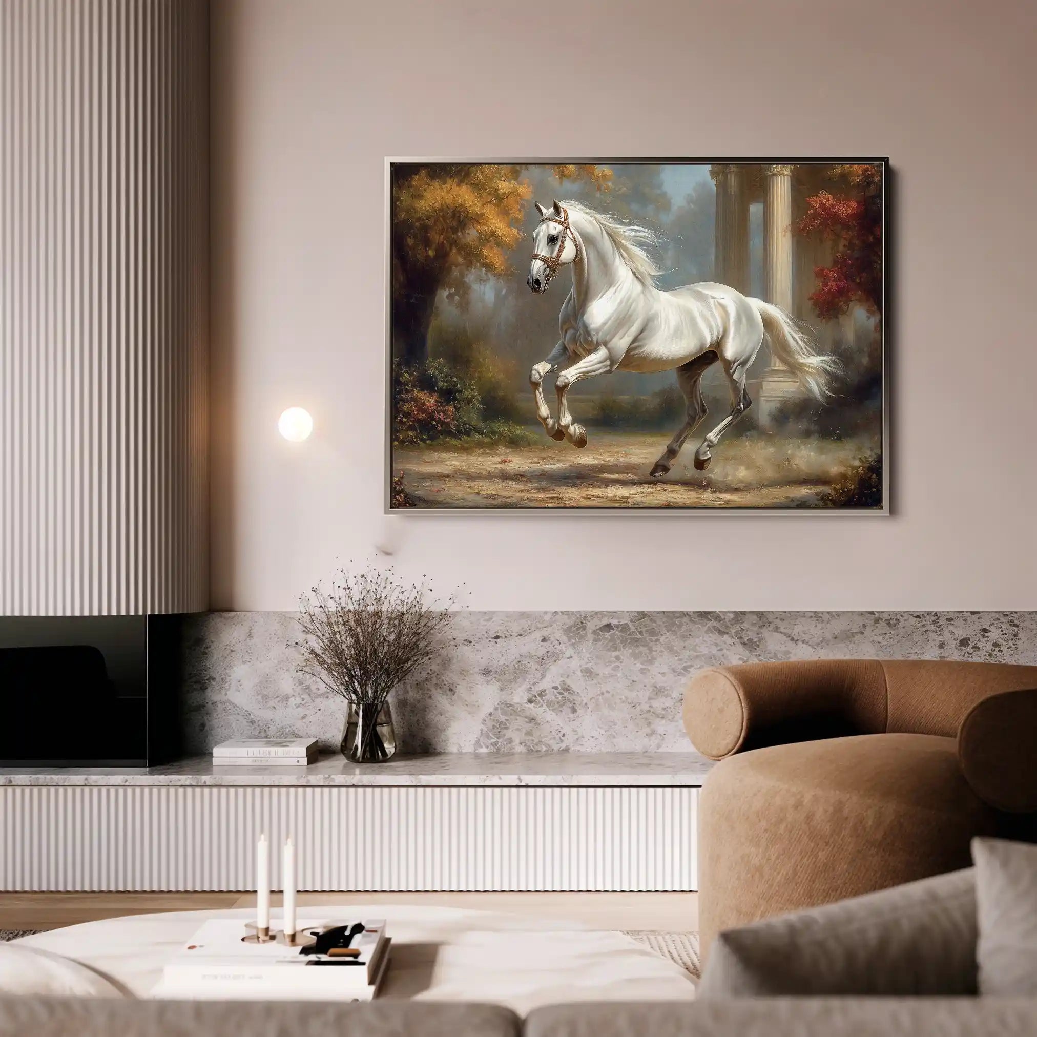 Horses 232 Canvas Art 90 x 60 cm / Stretched on hidden frame