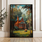 Landscape 232 Canvas Art 90 x 60 cm / Stretched on hidden frame