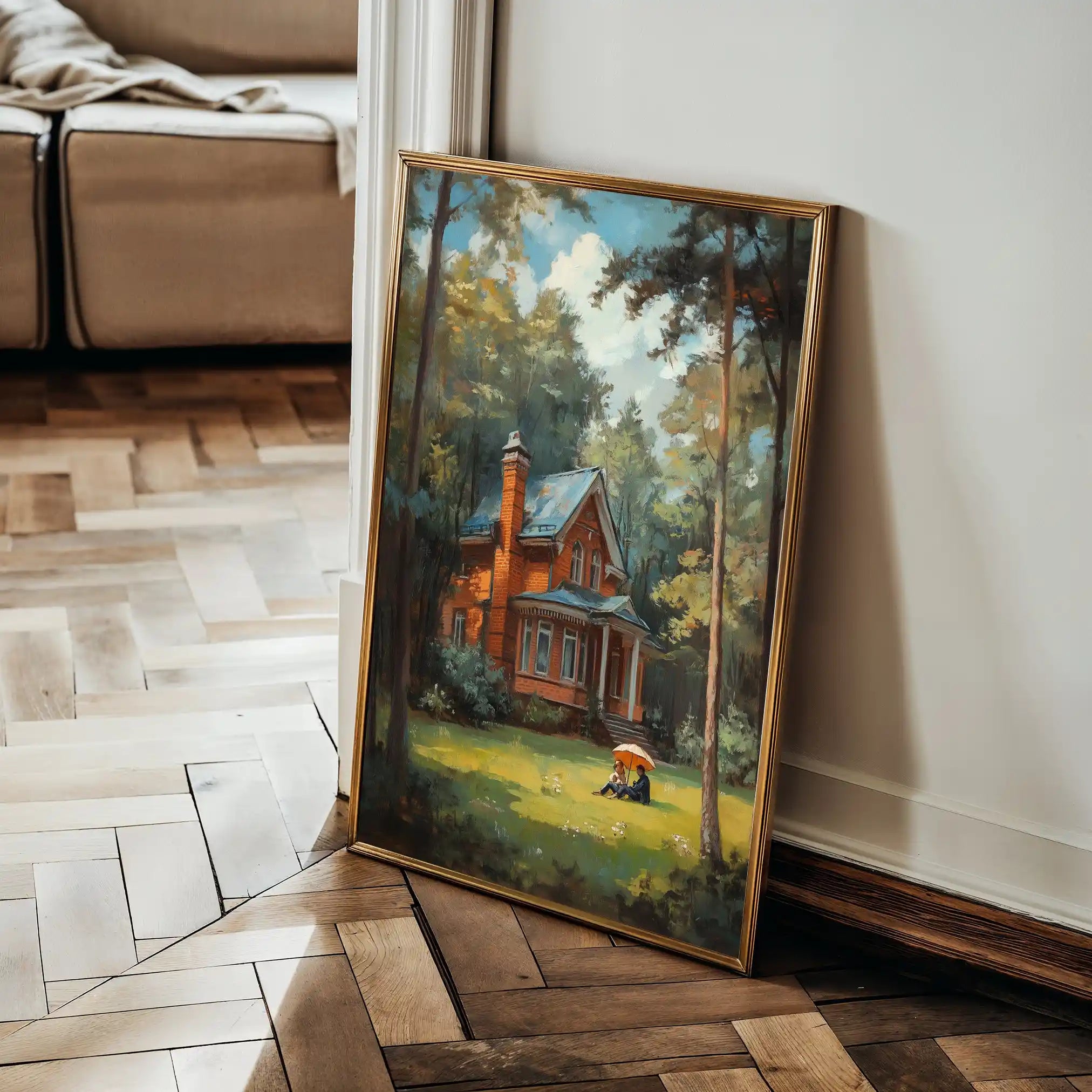 Landscape 232 Canvas Art 90 x 60 cm / Stretched on hidden frame