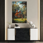 Landscape 232 Canvas Art 90 x 60 cm / Stretched on hidden frame