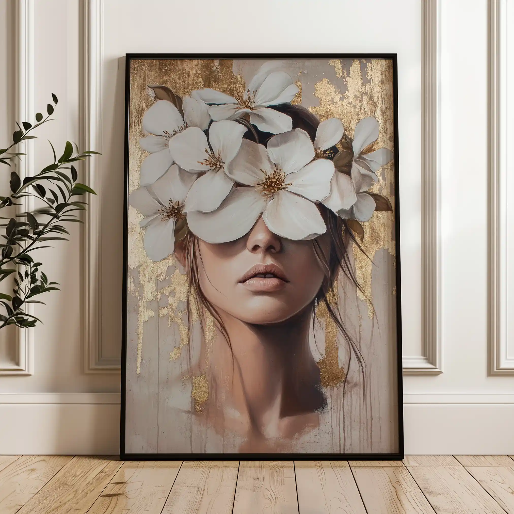 Portrait 232 Canvas Art 90 x 60 cm / Stretched on hidden frame